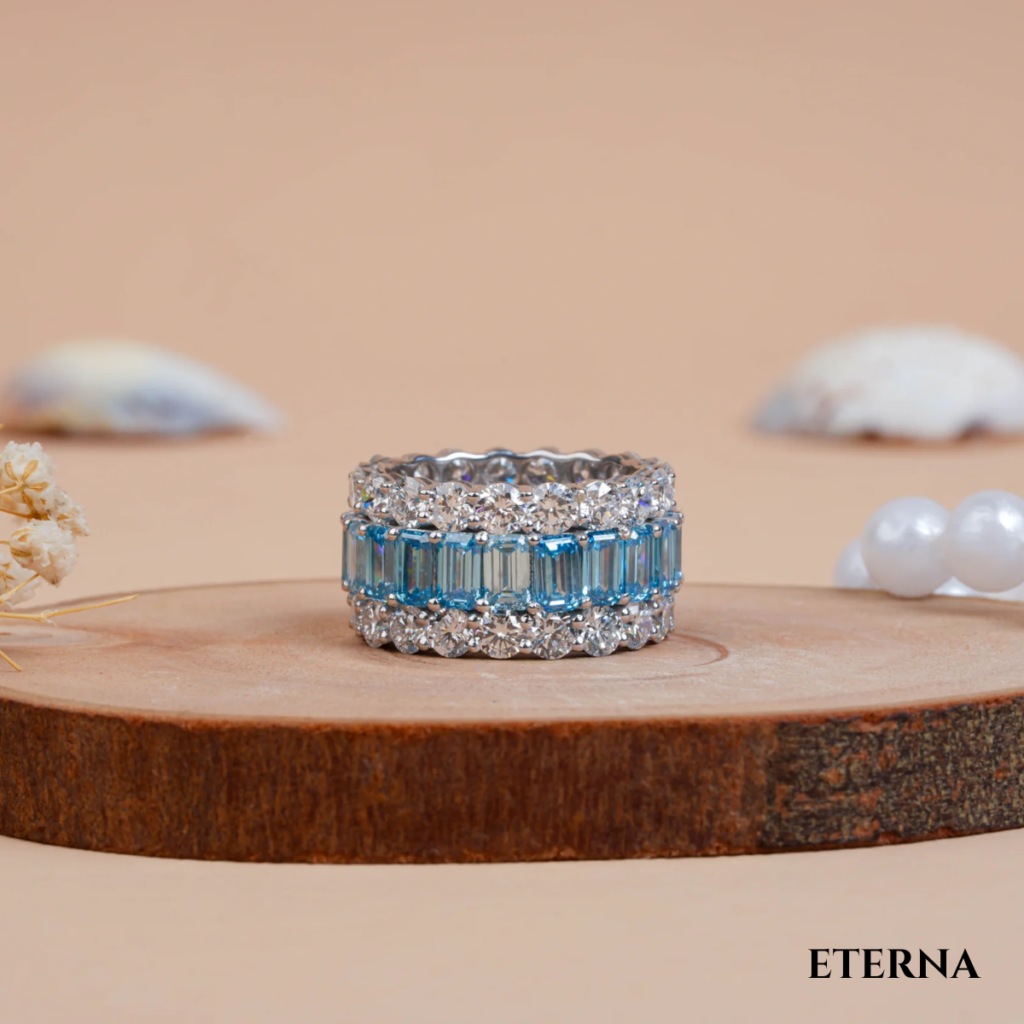 Aquarelle Eternity Ring (LAB-Grown Color Stones)