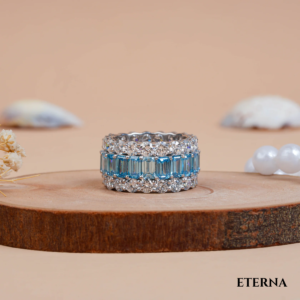 Aquarelle Eternity Ring (LAB-Grown Color Stones)