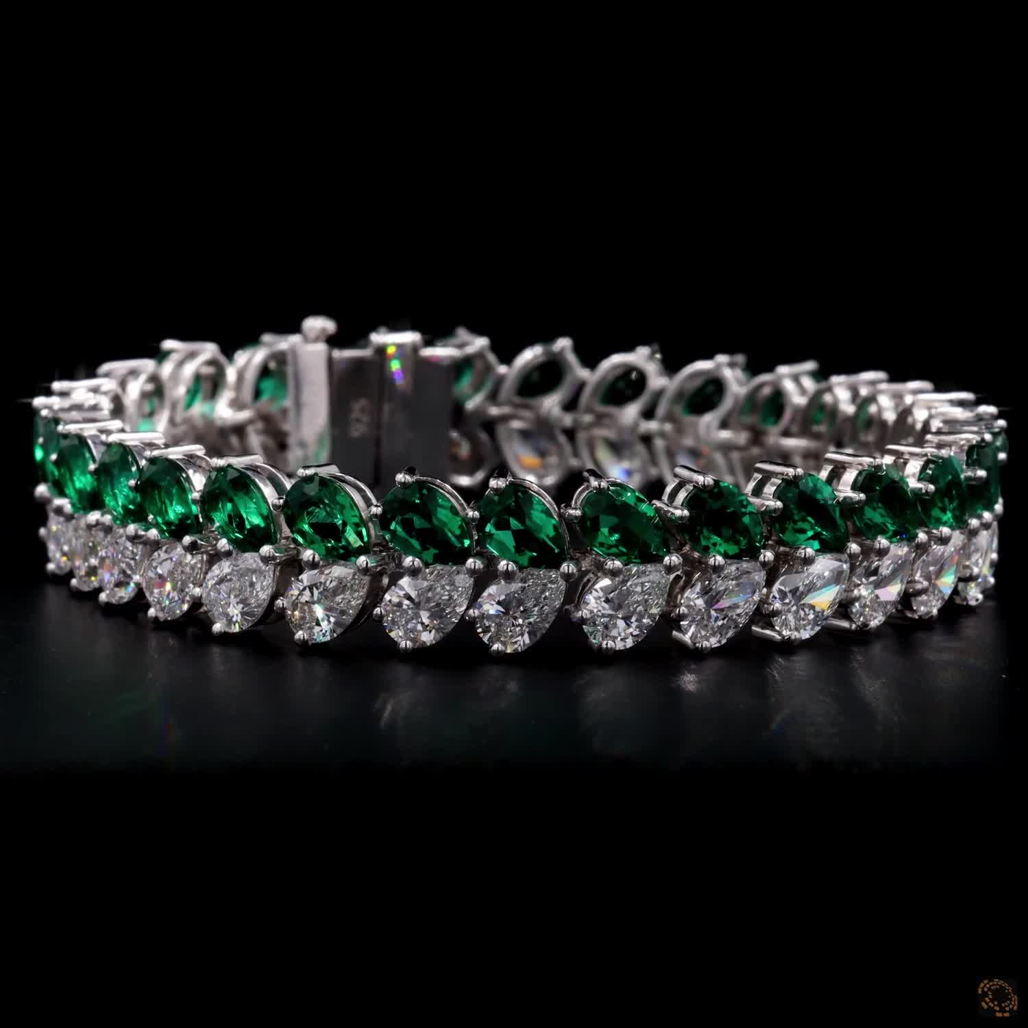 Elarique Dual Radiance Bracelet (LAB-Grown Color Stones) - Image 7