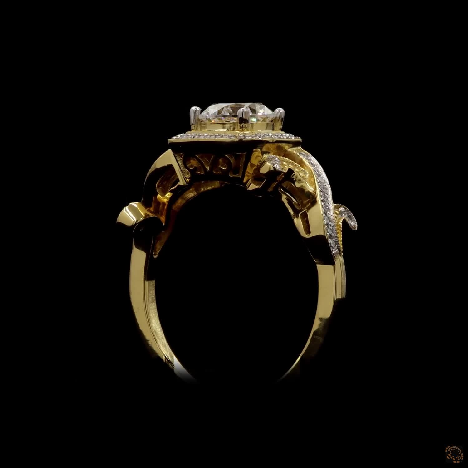Virelisse Round Halo Ring - Image 17