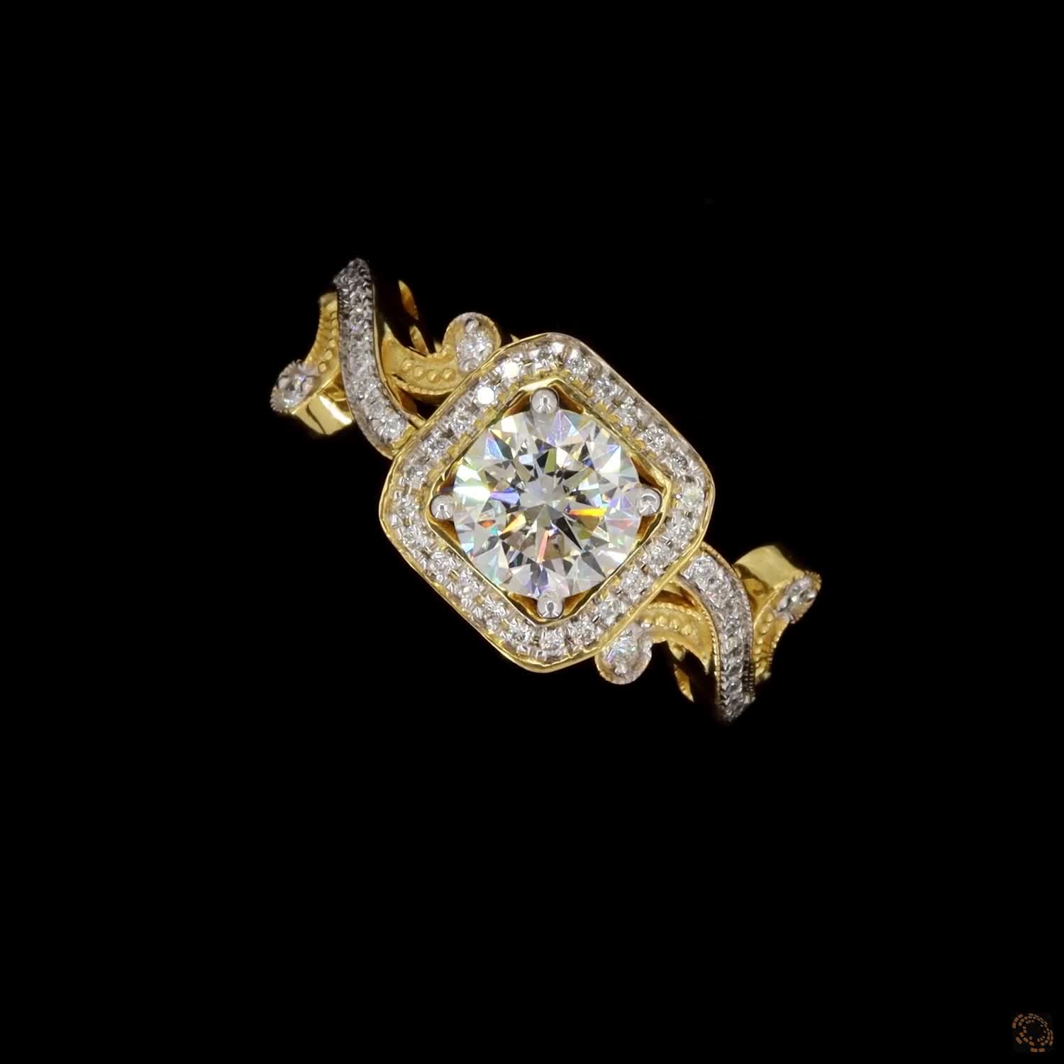 Virelisse Round Halo Ring - Image 19