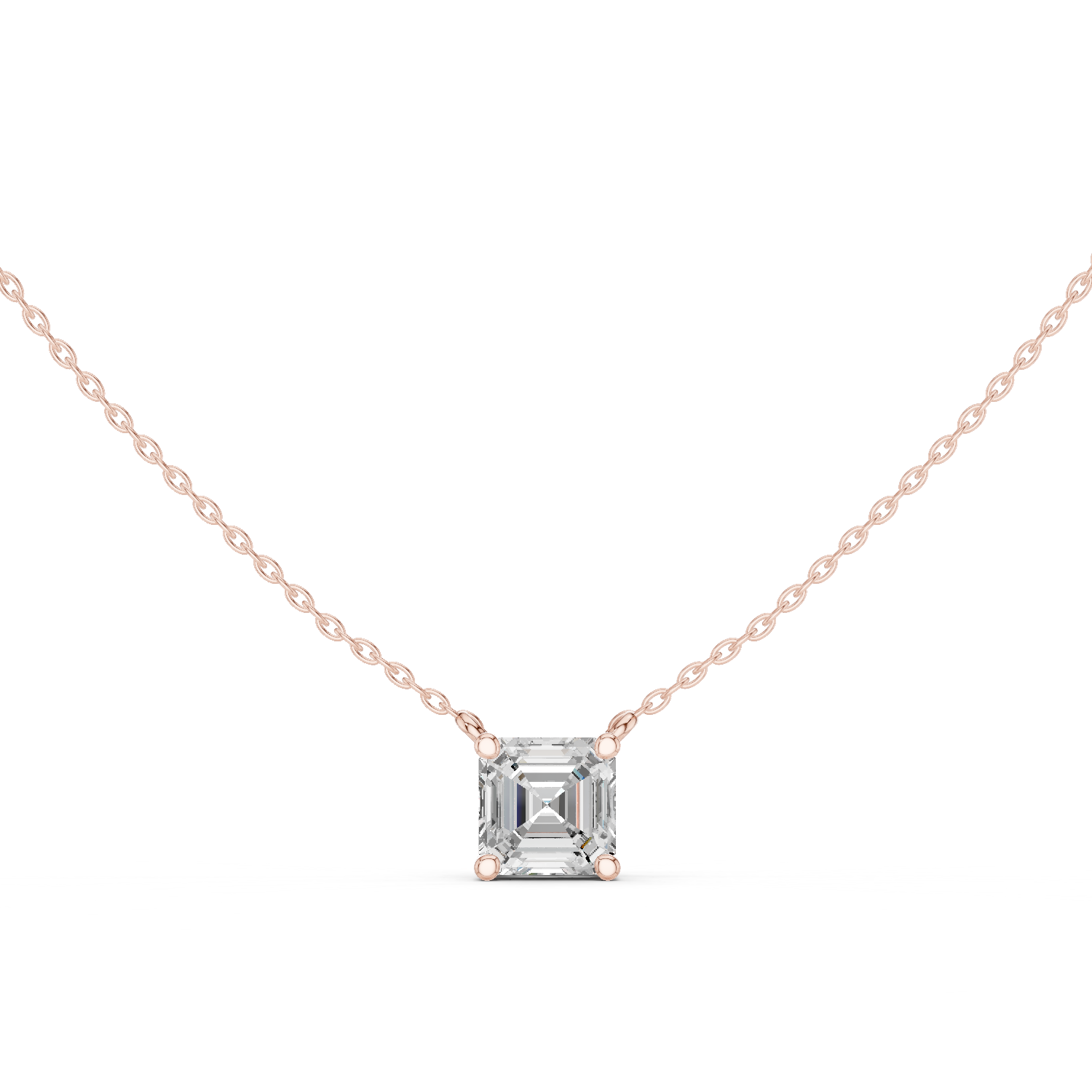 Celestia Asscher Diamond Necklace - Image 6