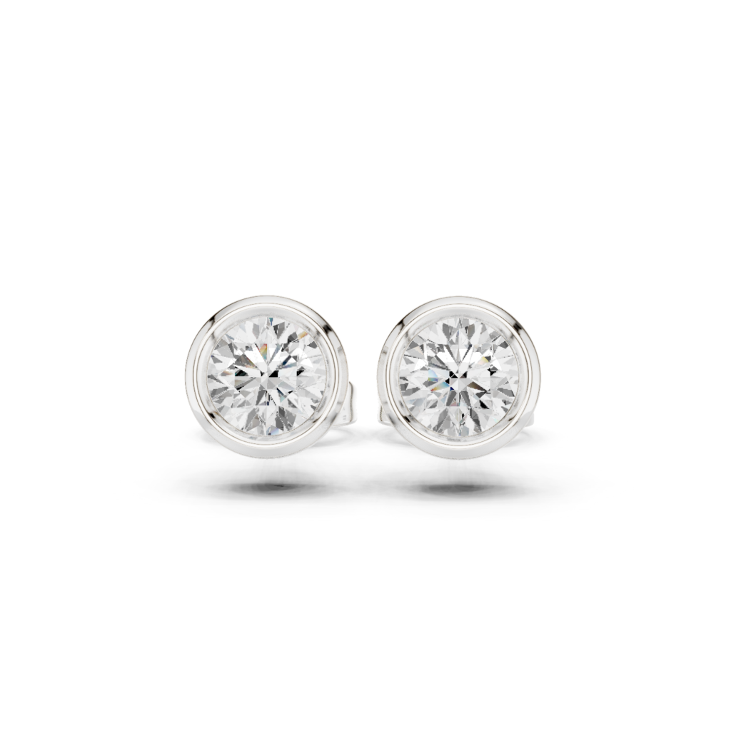 Elyon Pure Bezel Diamond Studs