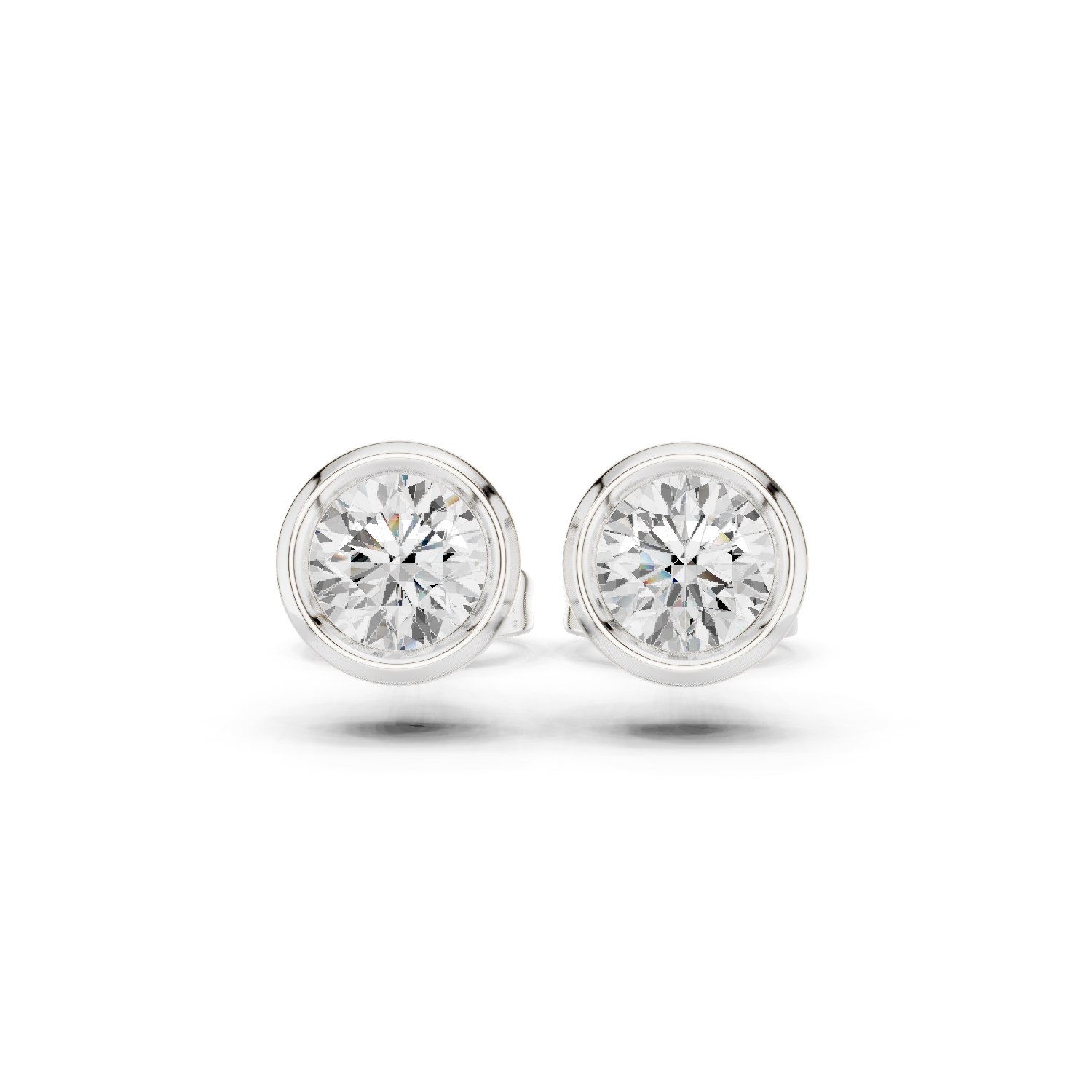 Elyon Pure Bezel Diamond Studs
