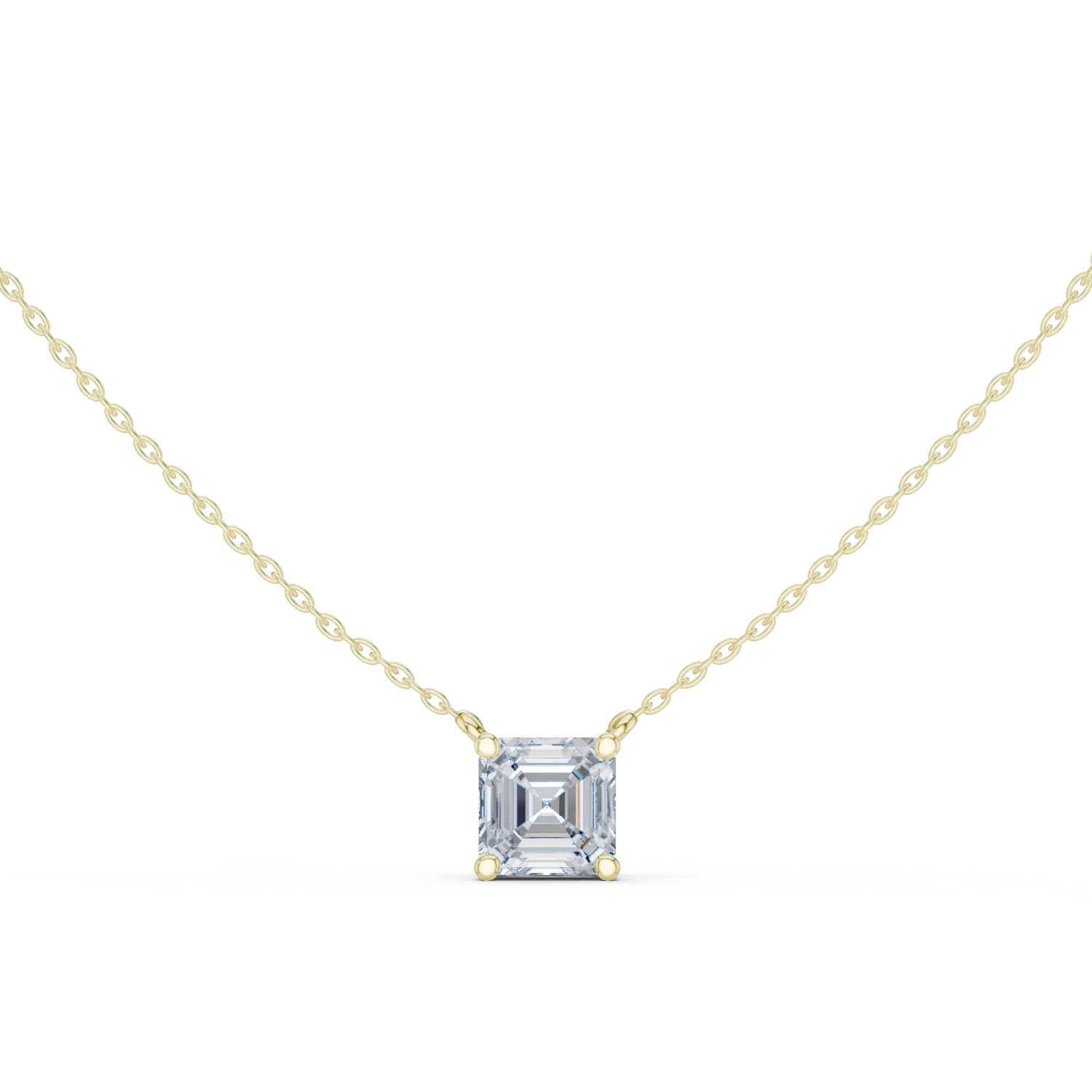 Celestia Asscher Diamond Necklace - Image 10