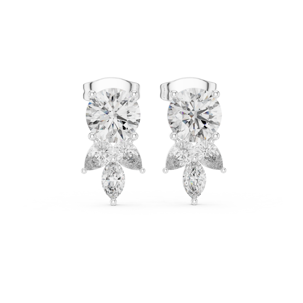 Florielle Tulip Diamond Earrings