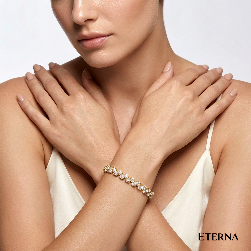 Celestia Radiance Round Diamond Bracelet - Image 7