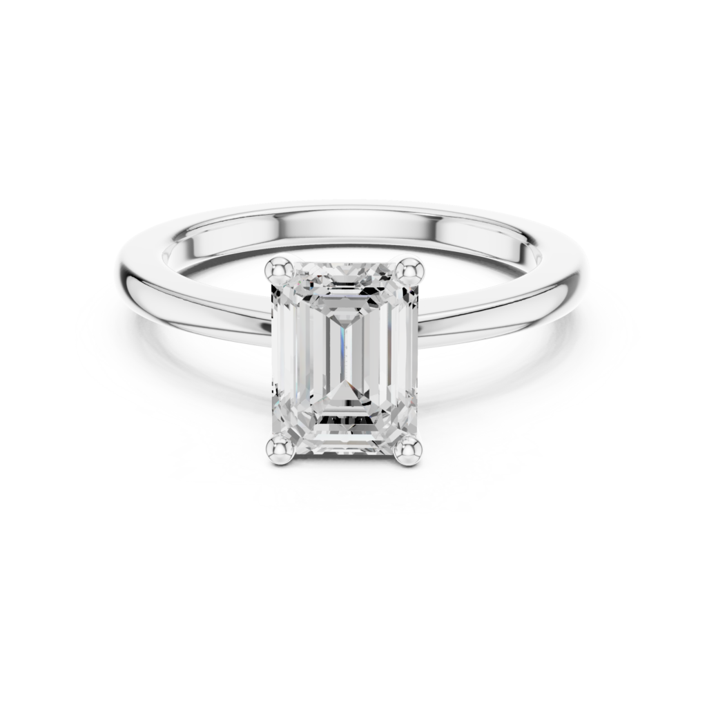 Velmora Emerald Bezel Ring