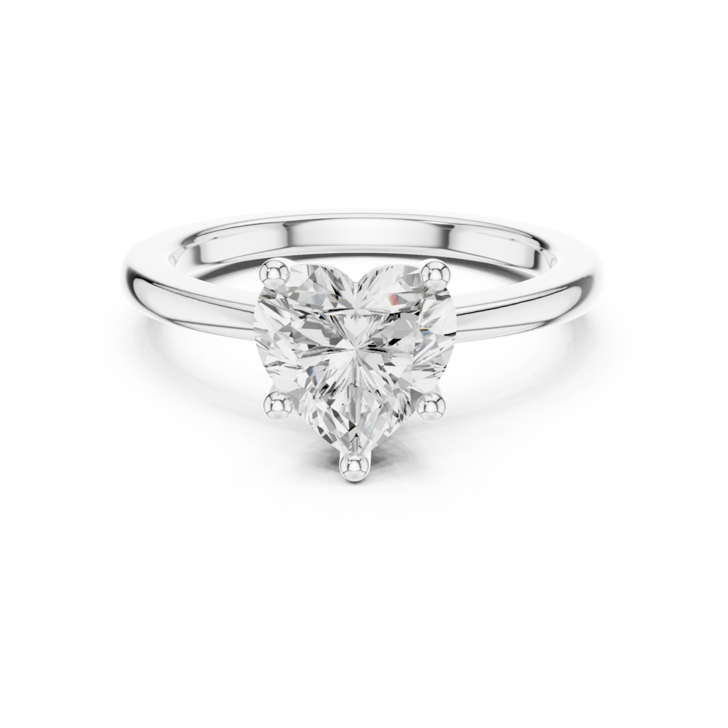 Amoria Heart Solitaire Ring
