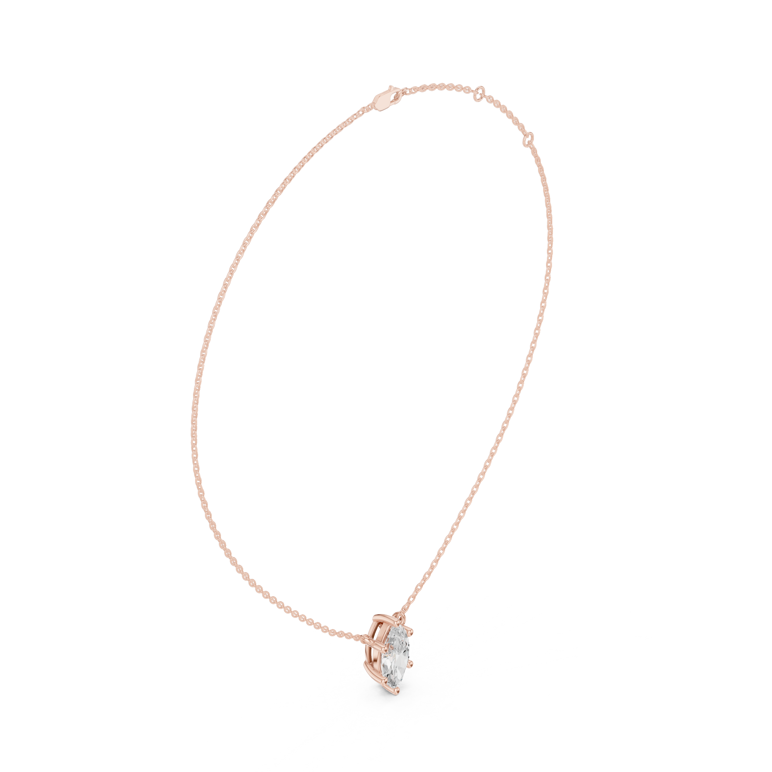 Velisse Marquise Solitaire Necklace - Image 9