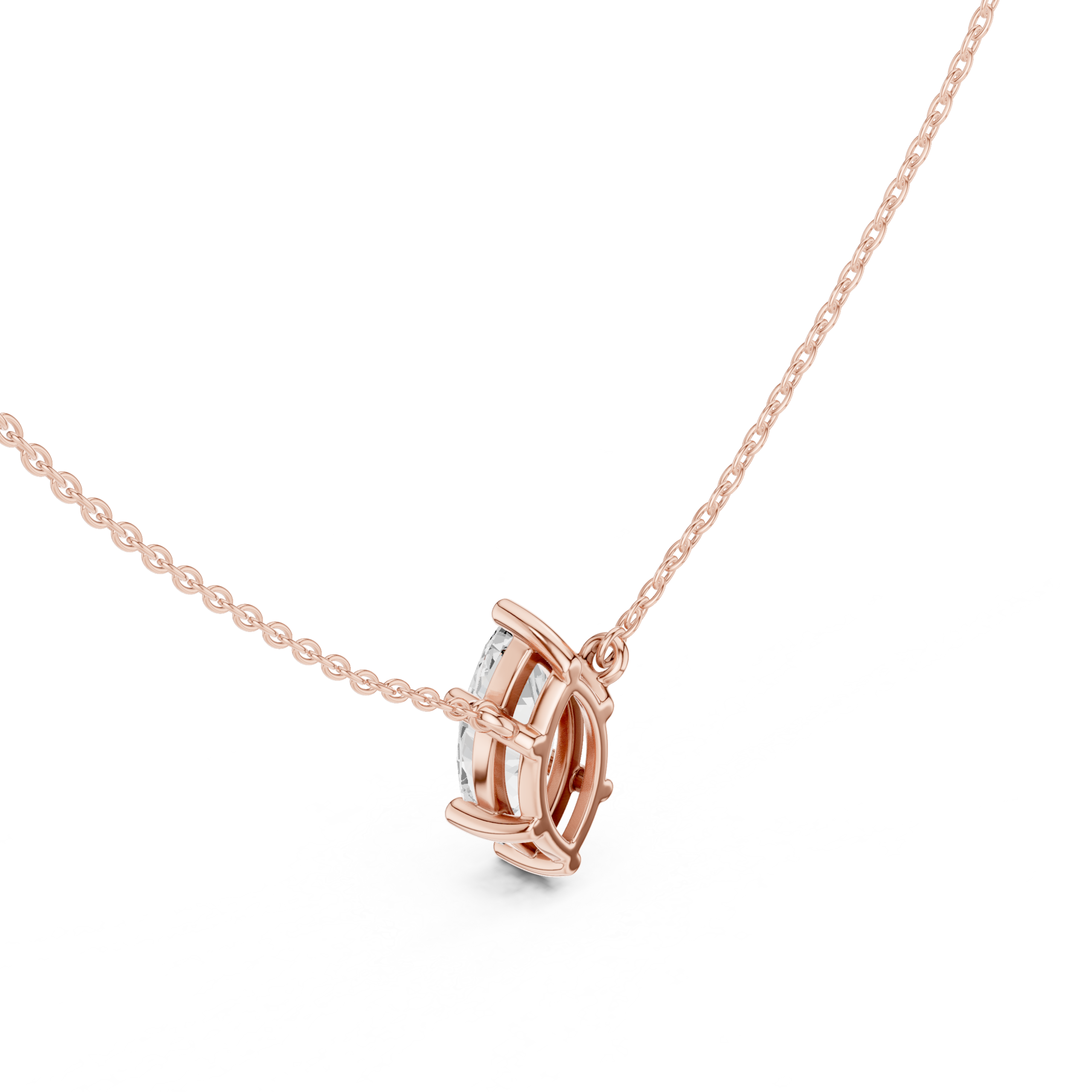 Velisse Marquise Solitaire Necklace - Image 8