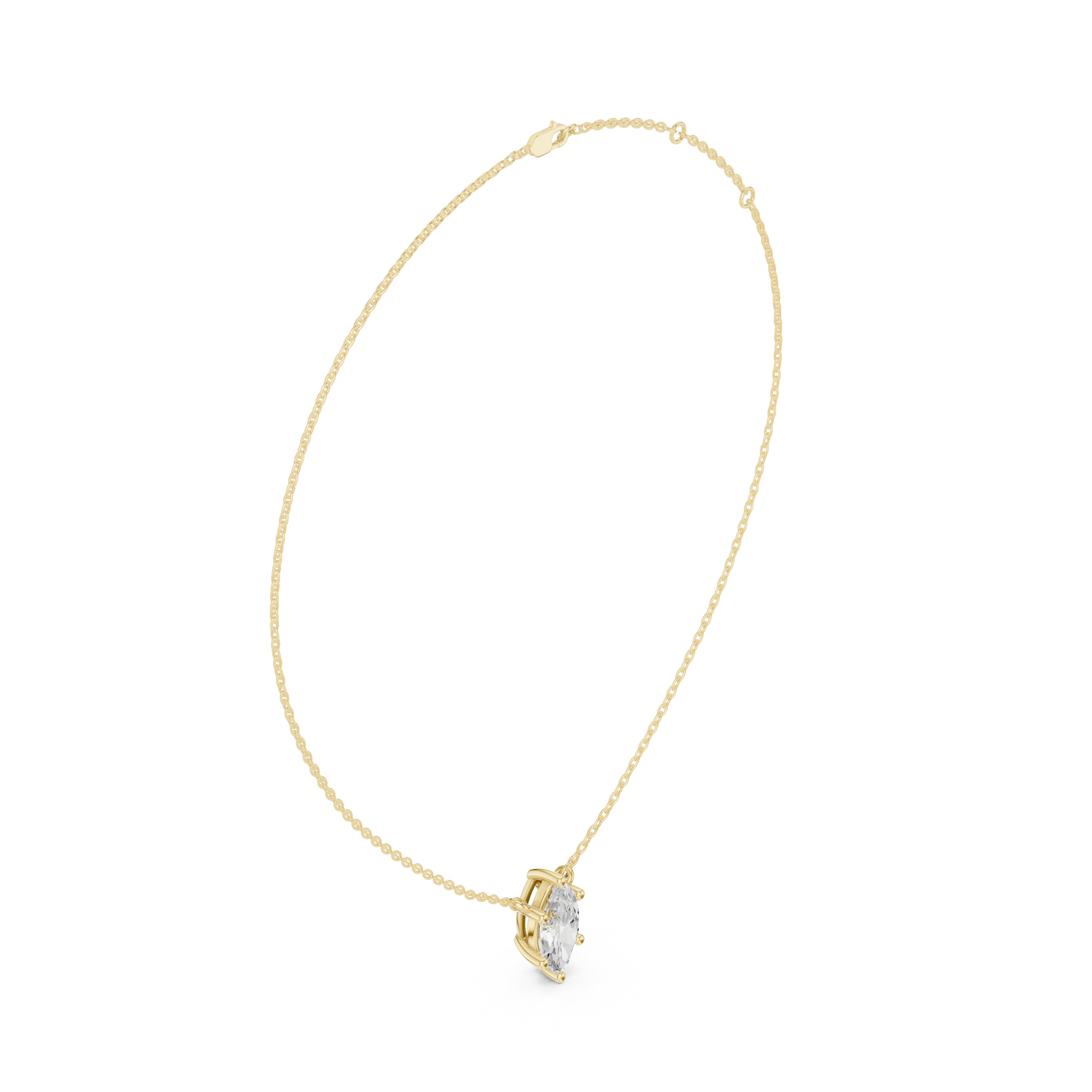 Velisse Marquise Solitaire Necklace - Image 13