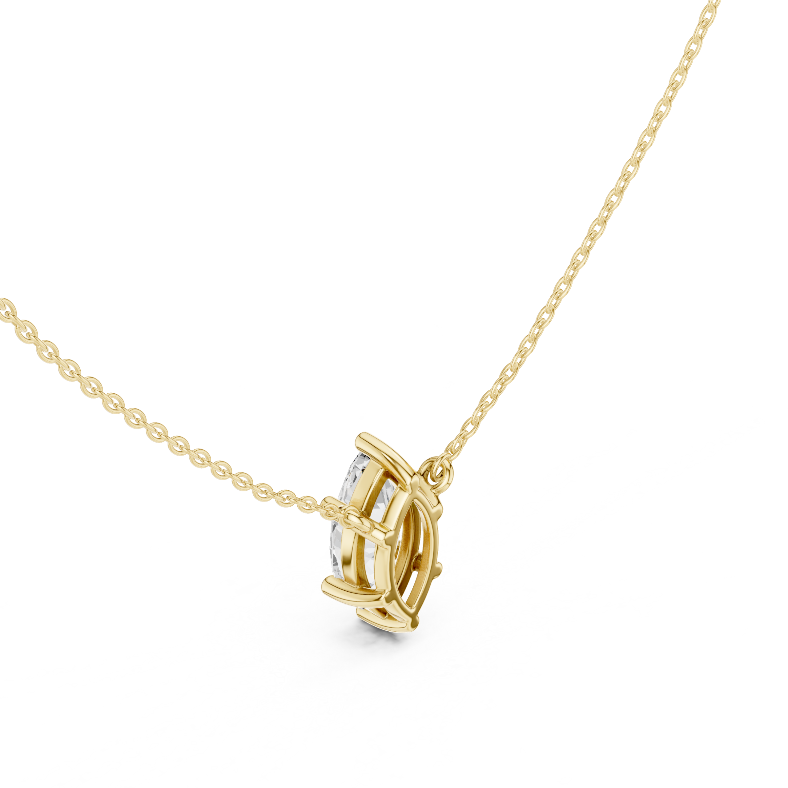 Velisse Marquise Solitaire Necklace - Image 12