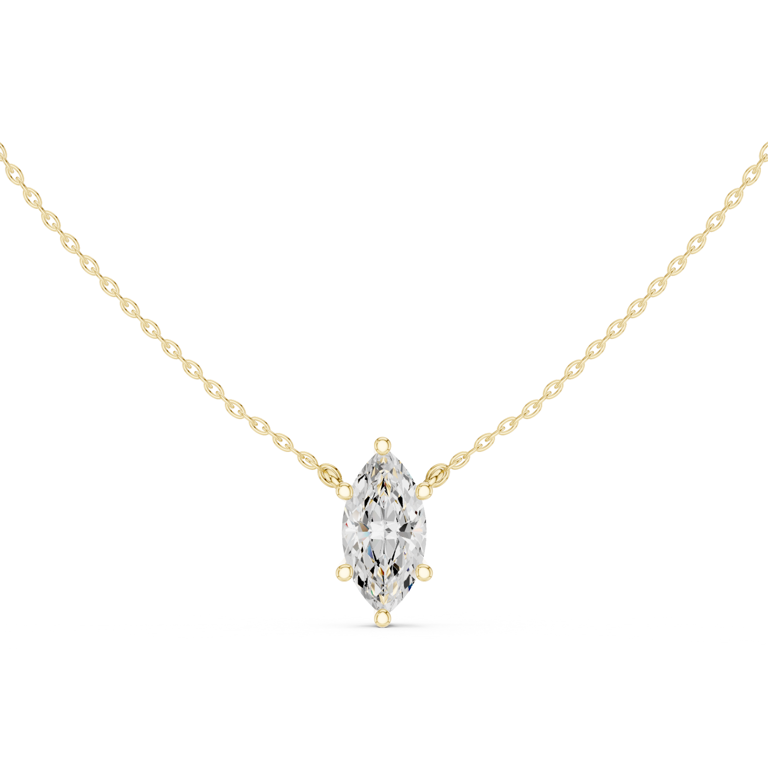 Velisse Marquise Solitaire Necklace - Image 10