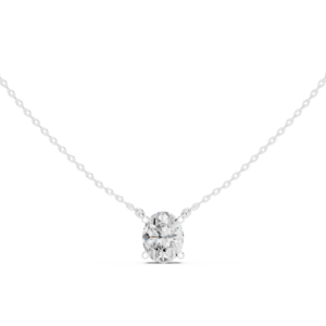 Elvara Ovalia Solitaire Necklace