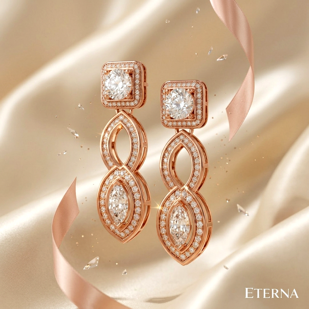 Ananté Infinity Diamond Earrings - Image 9