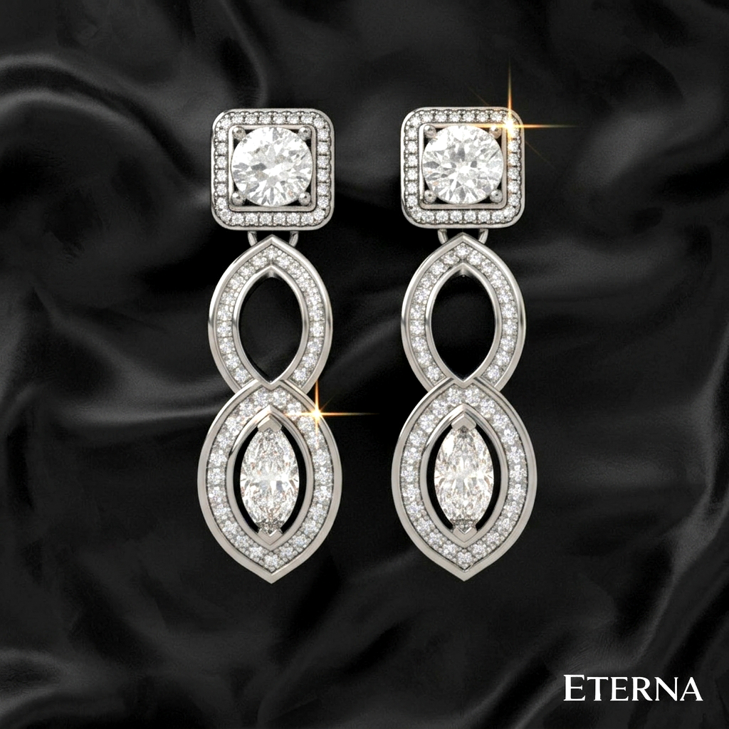 Ananté Infinity Diamond Earrings - Image 6