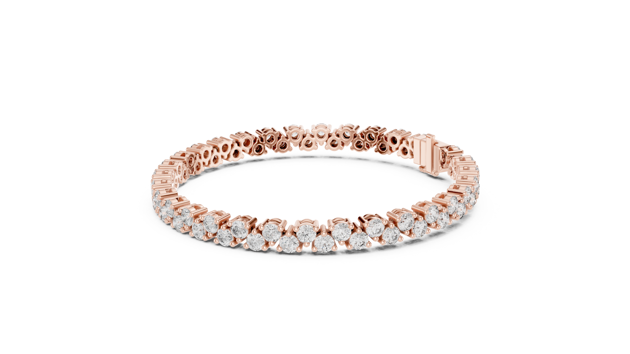 Celestia Radiance Round Diamond Bracelet - Image 10