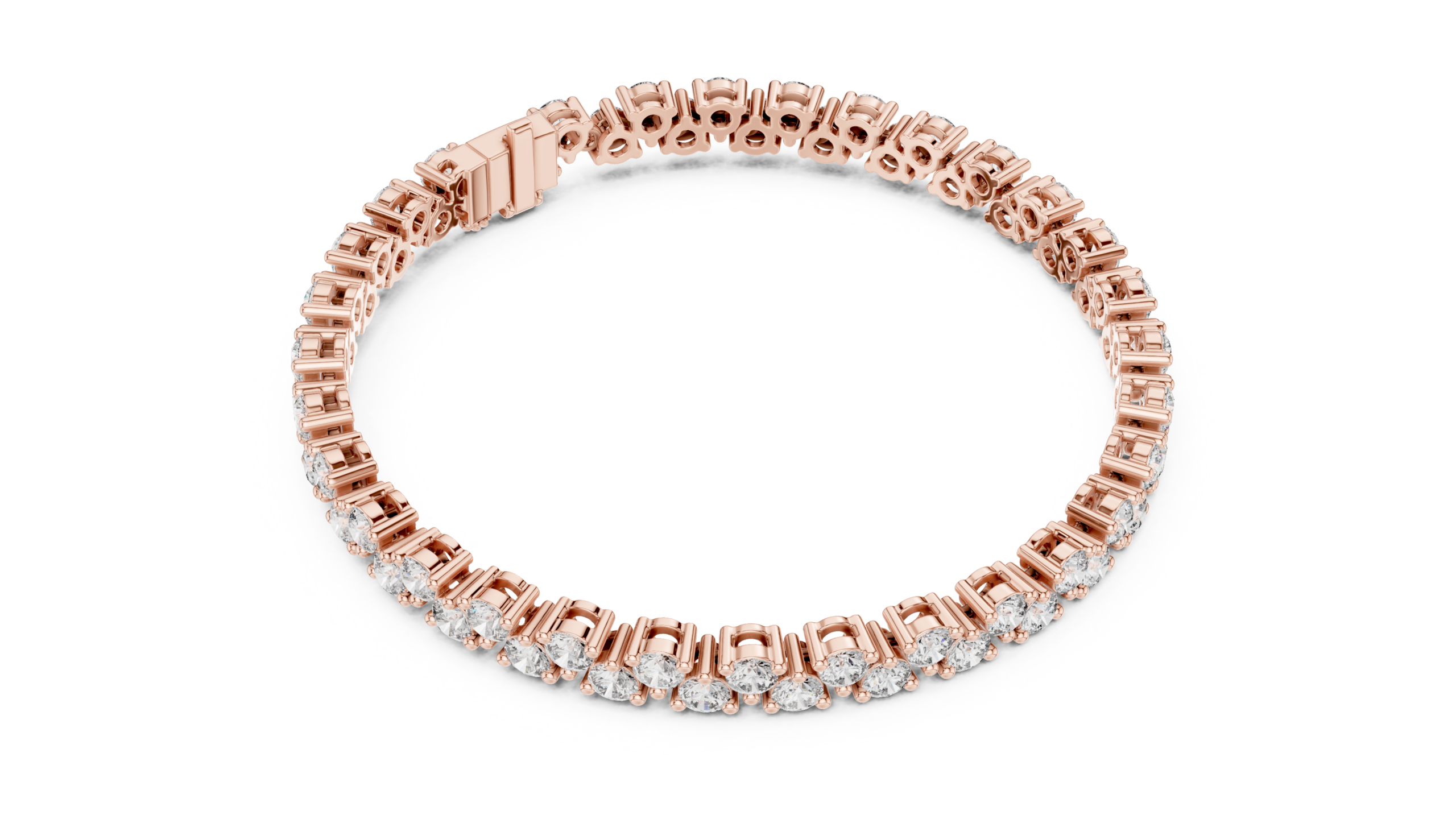 Celestia Radiance Round Diamond Bracelet - Image 12