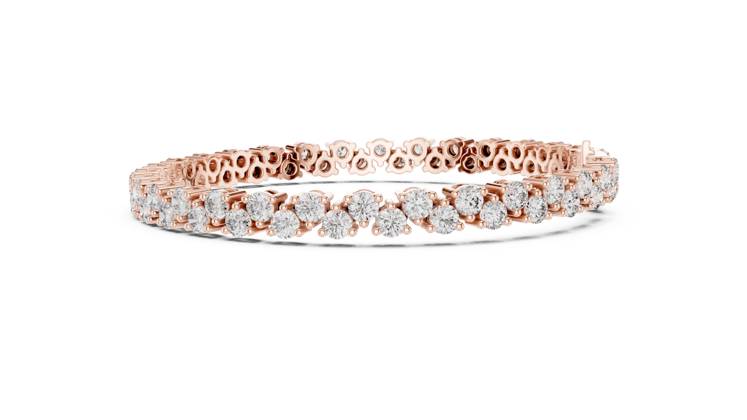 Celestia Radiance Round Diamond Bracelet - Image 11