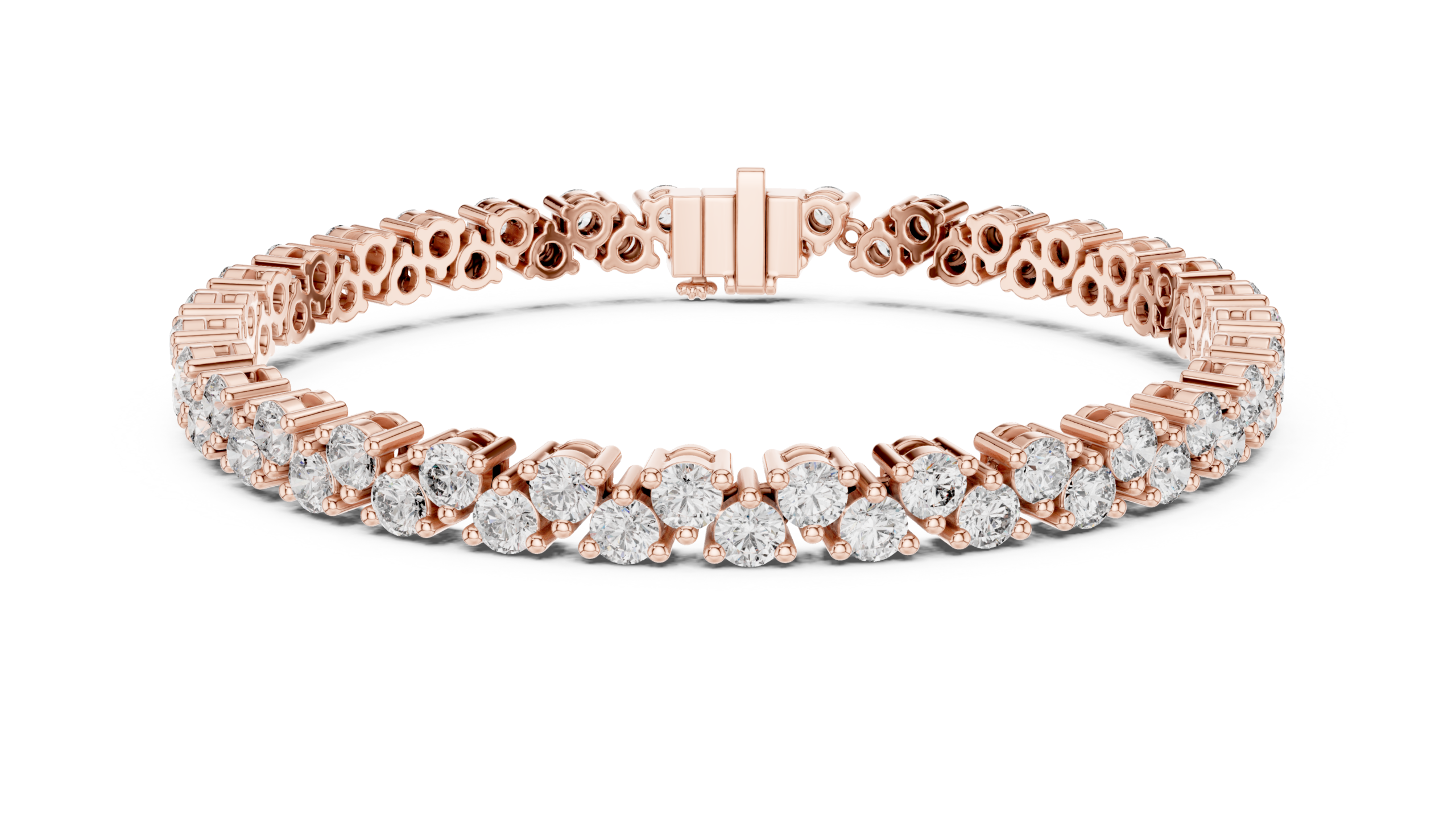 Celestia Radiance Round Diamond Bracelet - Image 13