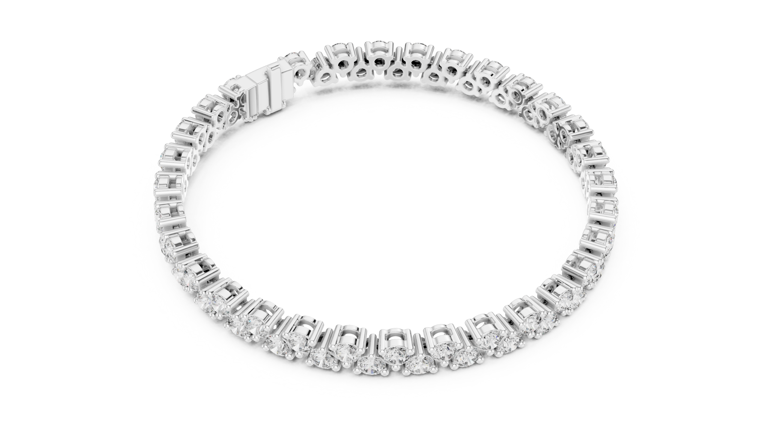 Celestia Radiance Round Diamond Bracelet - Image 4