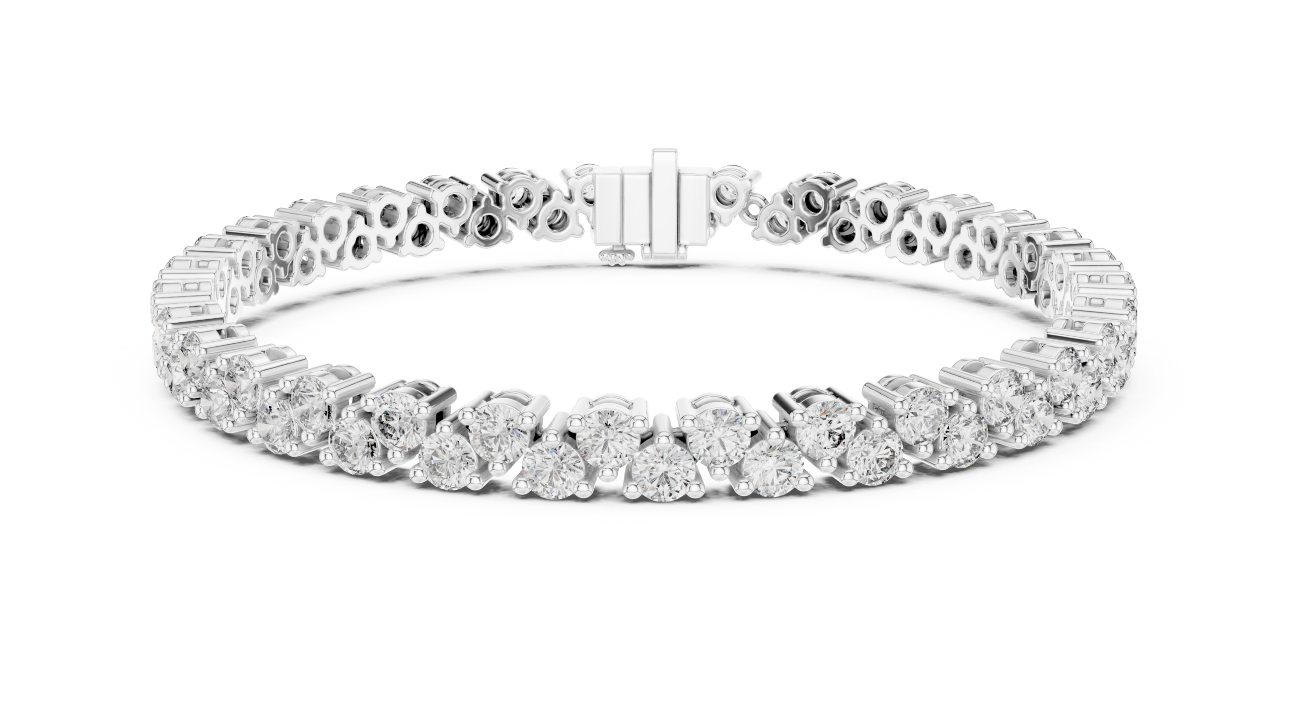 Celestia Radiance Round Diamond Bracelet - Image 5