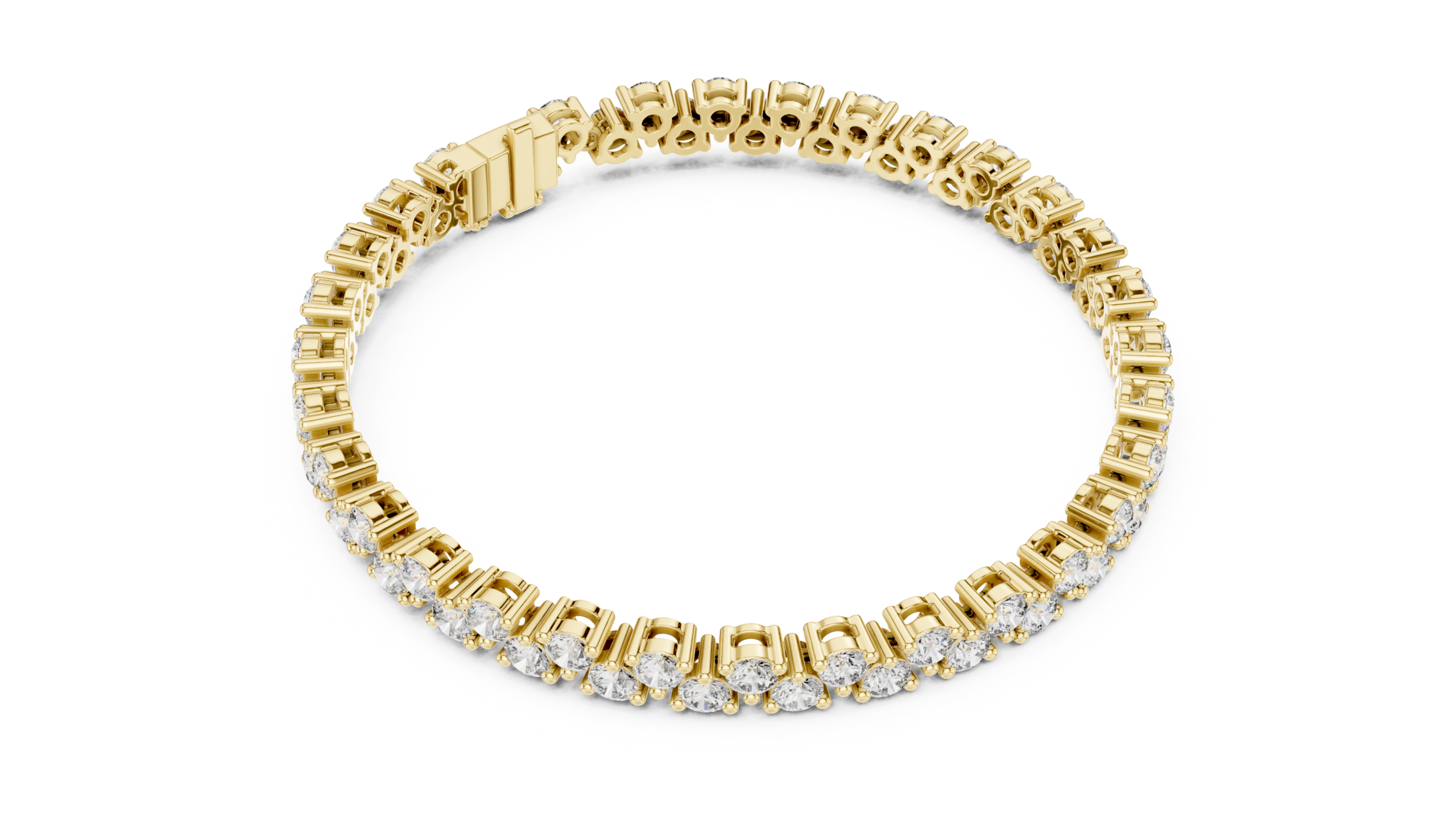 Celestia Radiance Round Diamond Bracelet - Image 8