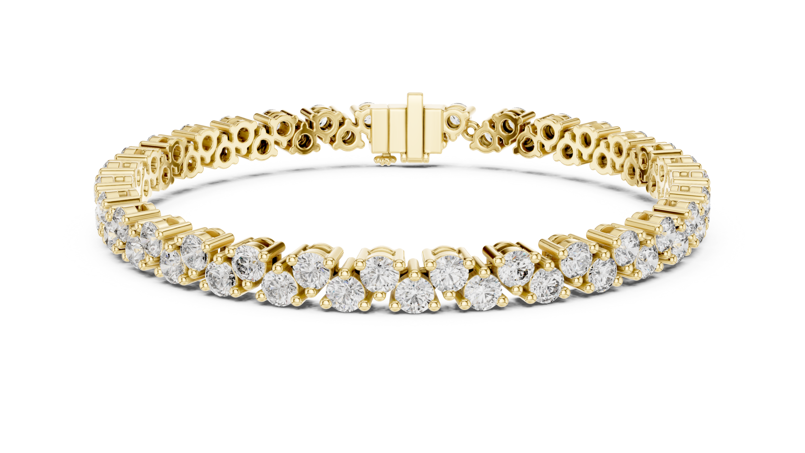 Celestia Radiance Round Diamond Bracelet - Image 9