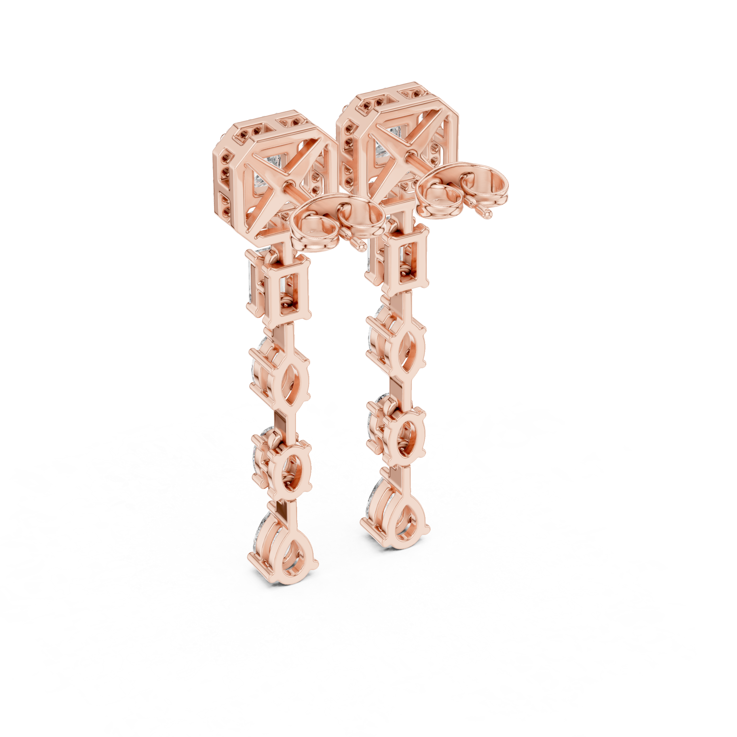 Aurora Symphony Diamond Earrings - Image 9