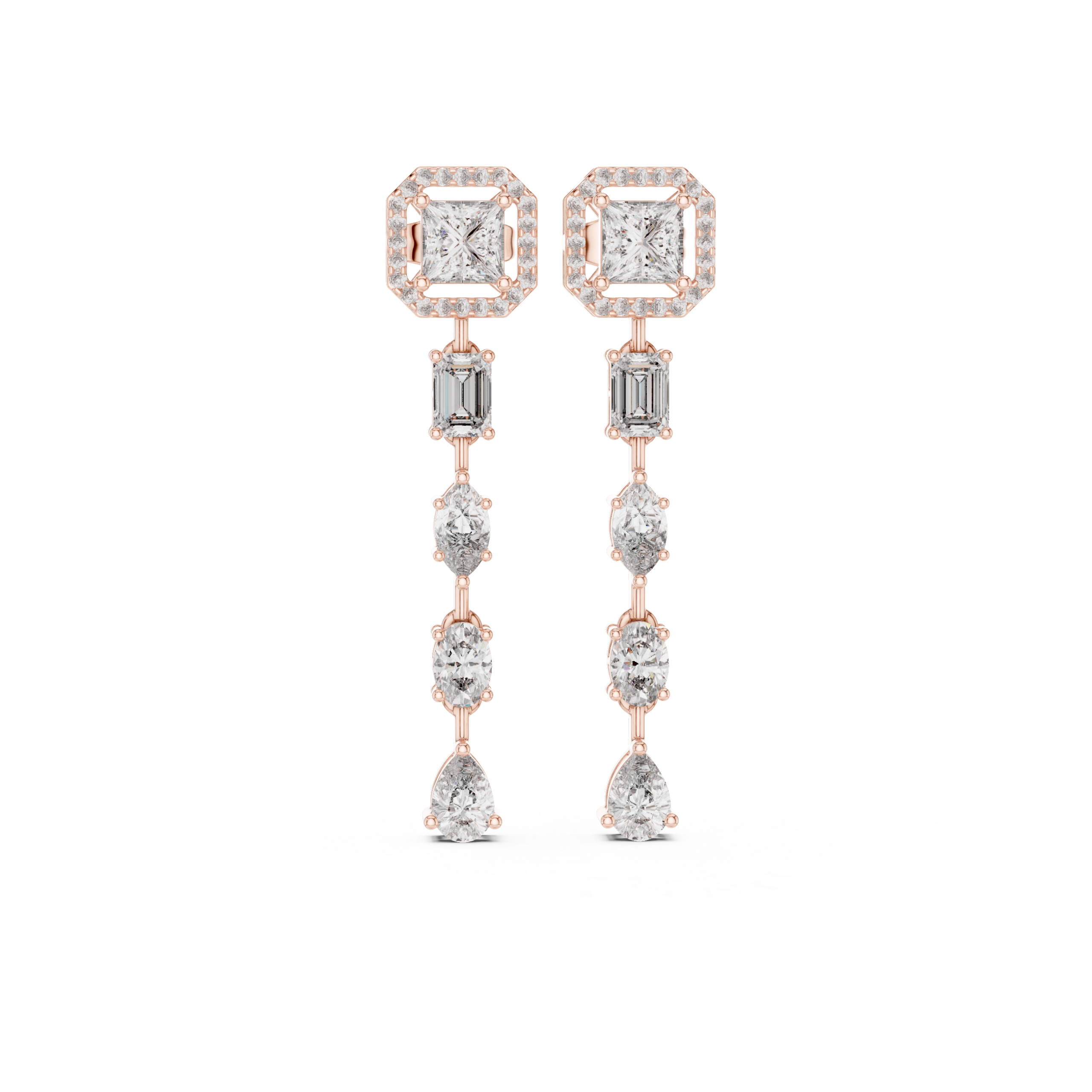 Aurora Symphony Diamond Earrings - Image 8