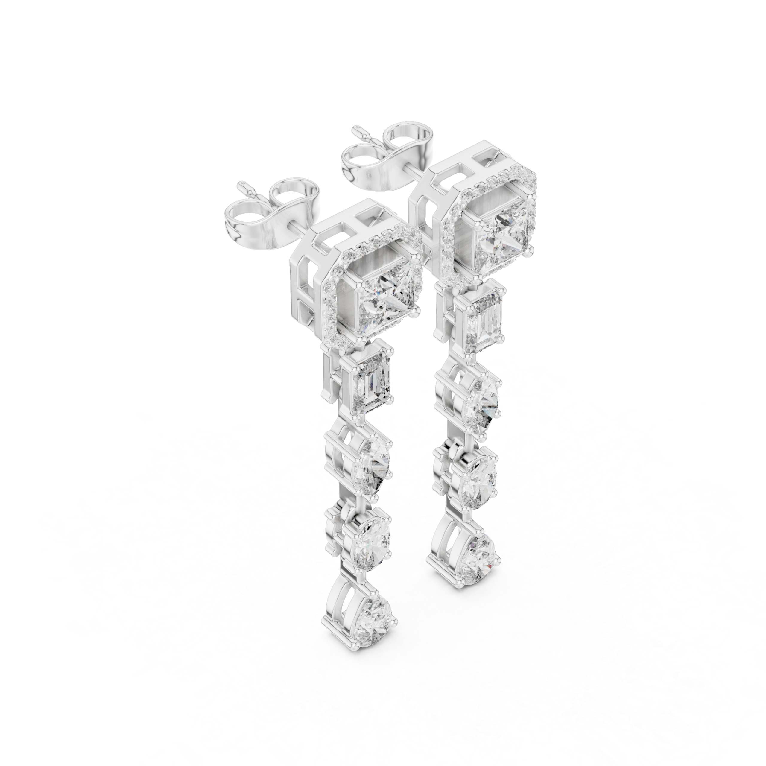 Aurora Symphony Diamond Earrings - Image 3