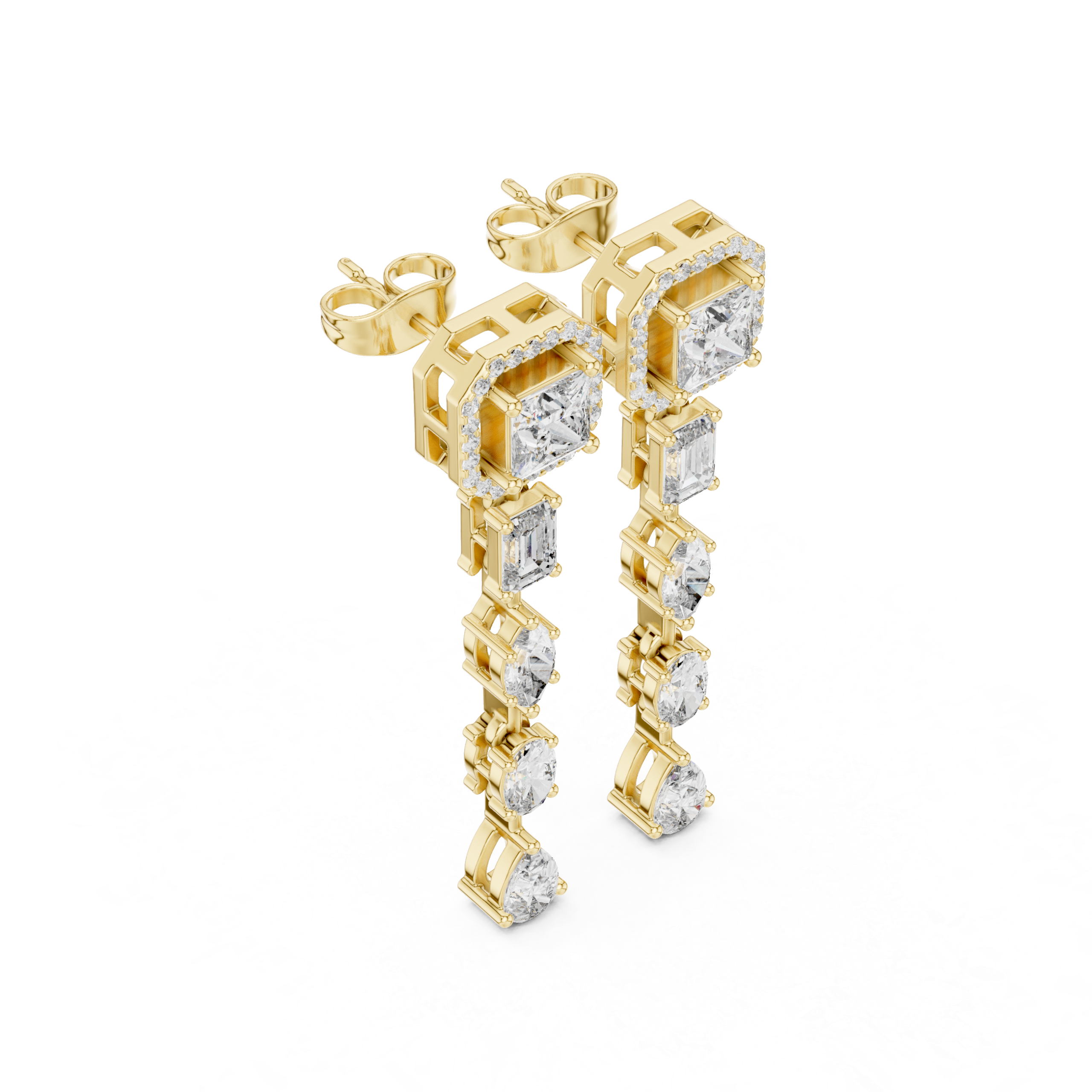 Aurora Symphony Diamond Earrings - Image 6