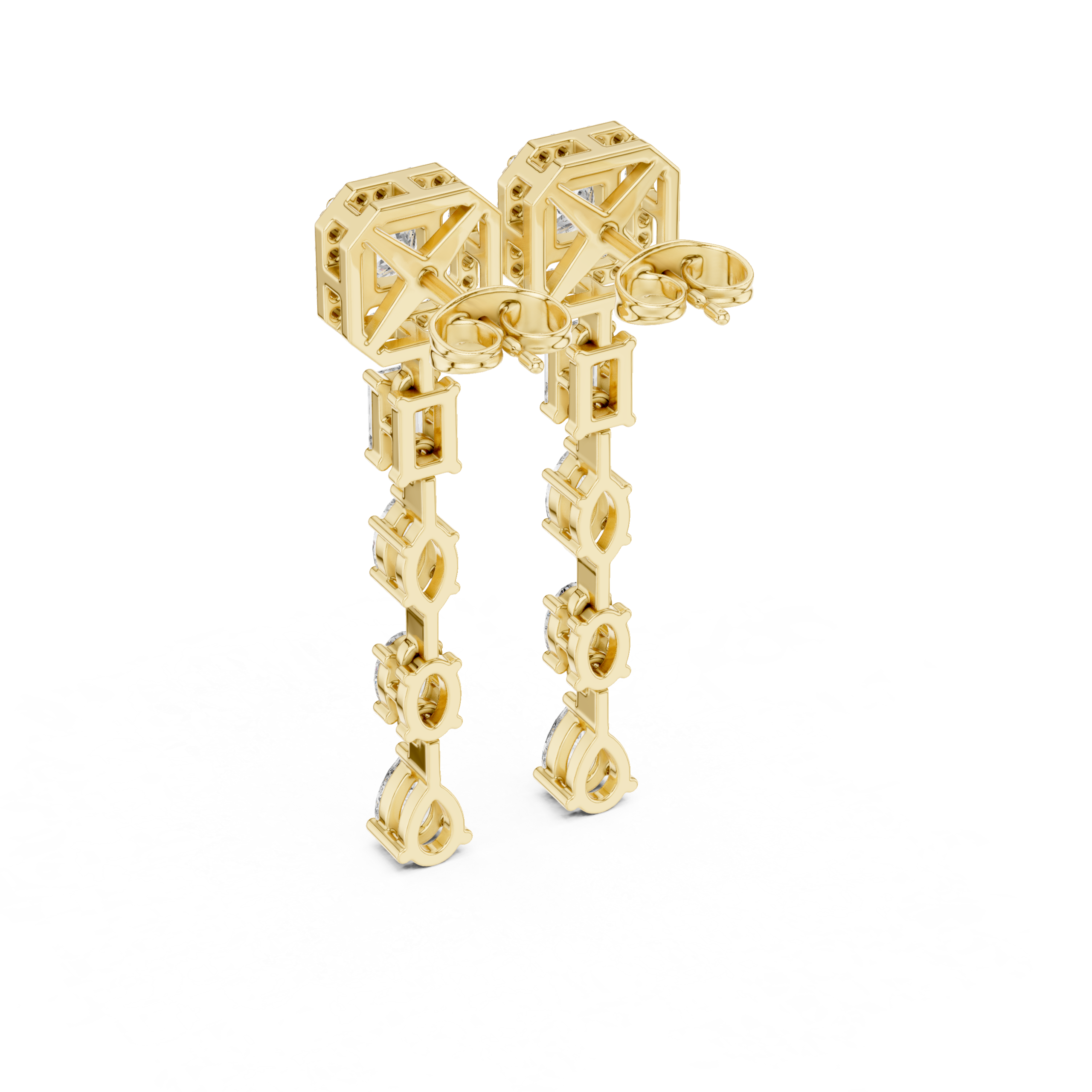 Aurora Symphony Diamond Earrings - Image 7