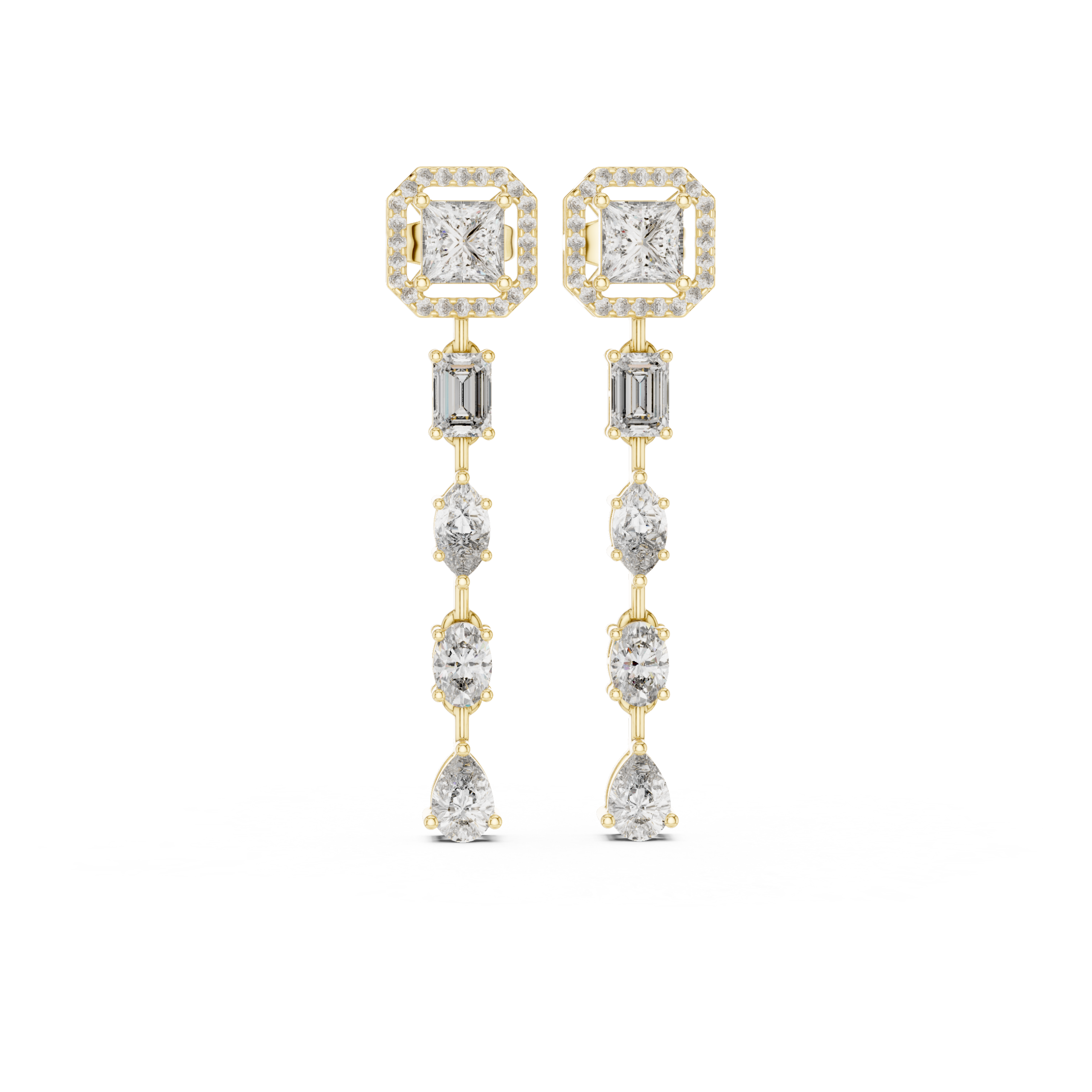 Aurora Symphony Diamond Earrings - Image 5