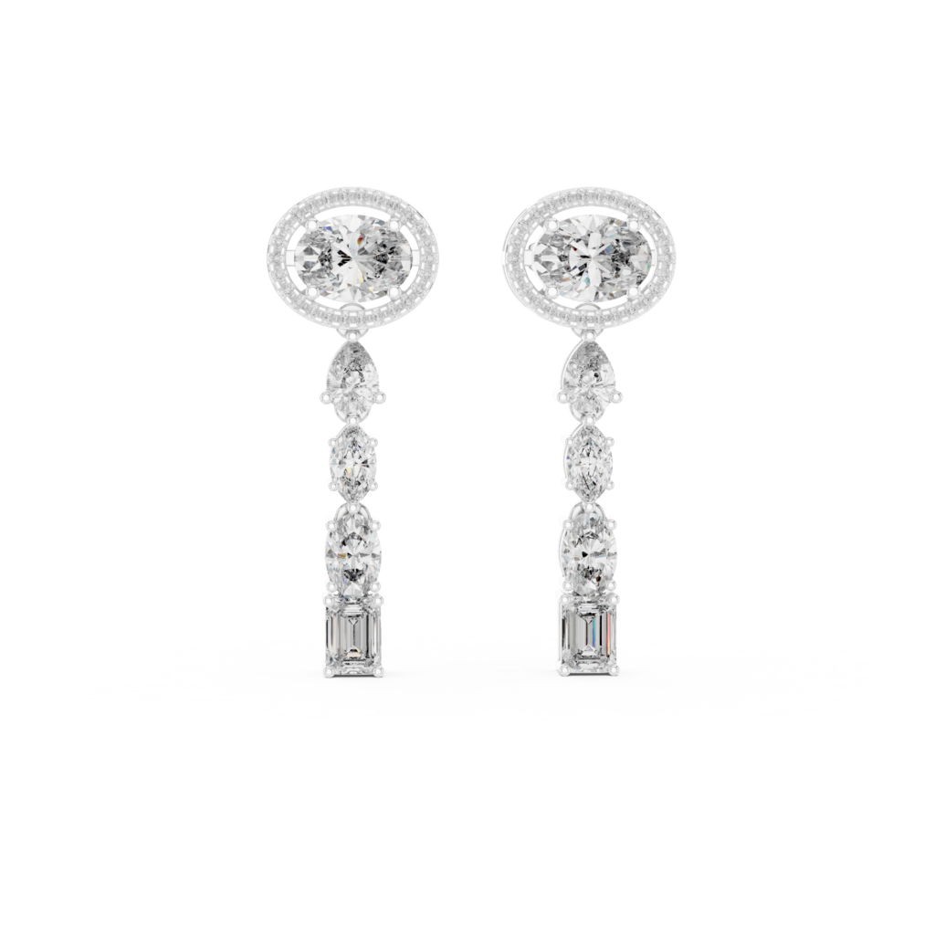 Celestia Cascade Diamond Earrings