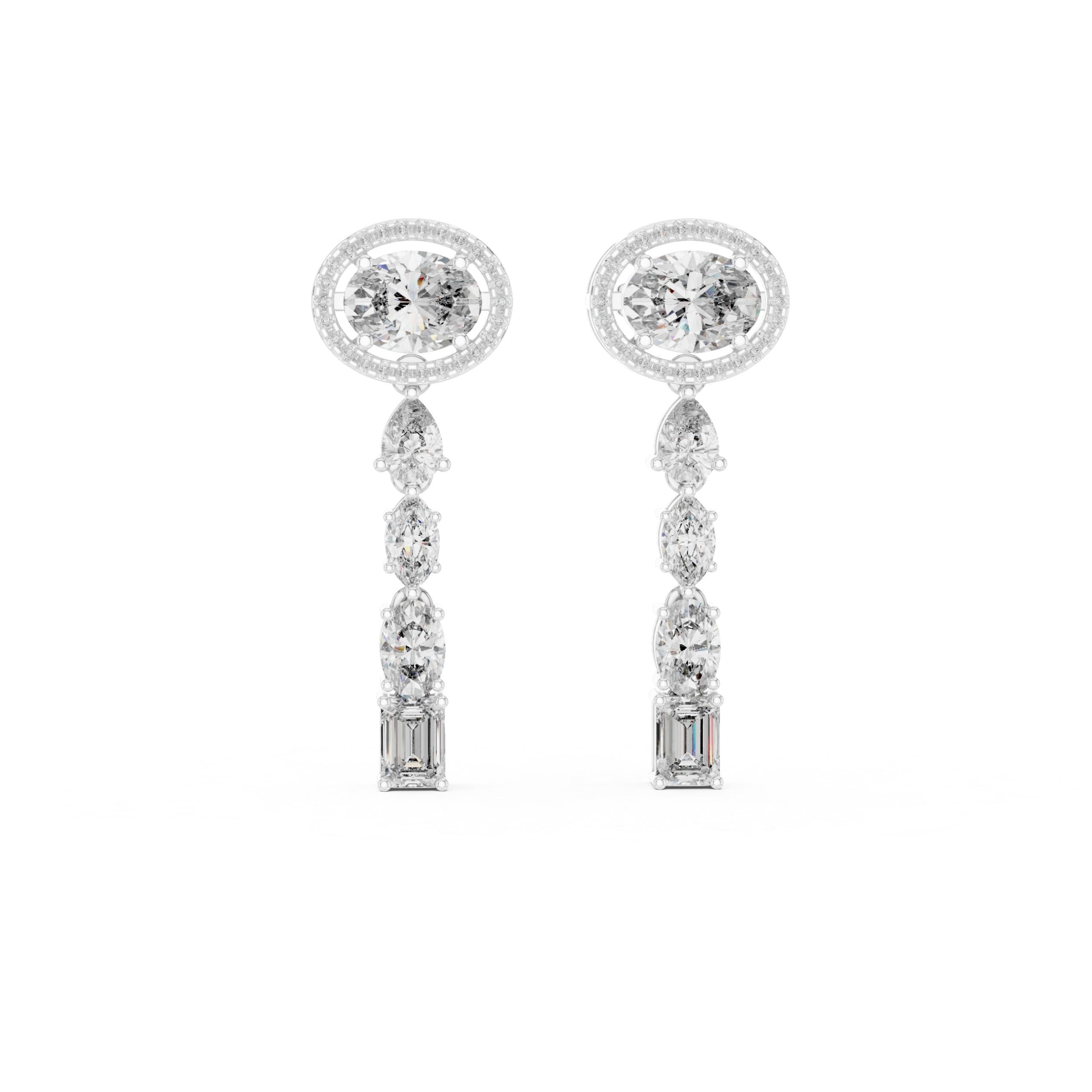 Celestia Cascade Diamond Earrings