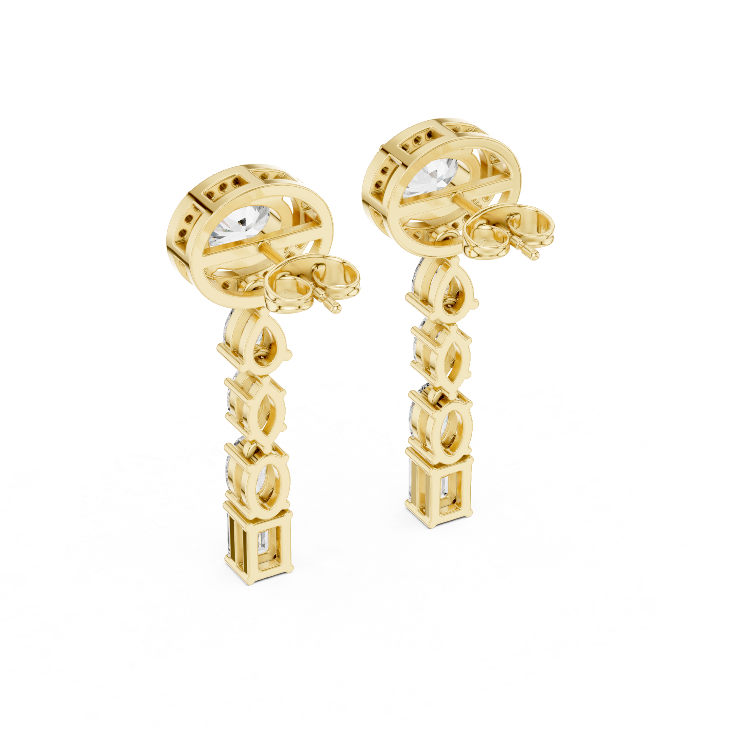 Celestia Cascade Diamond Earrings - Image 7