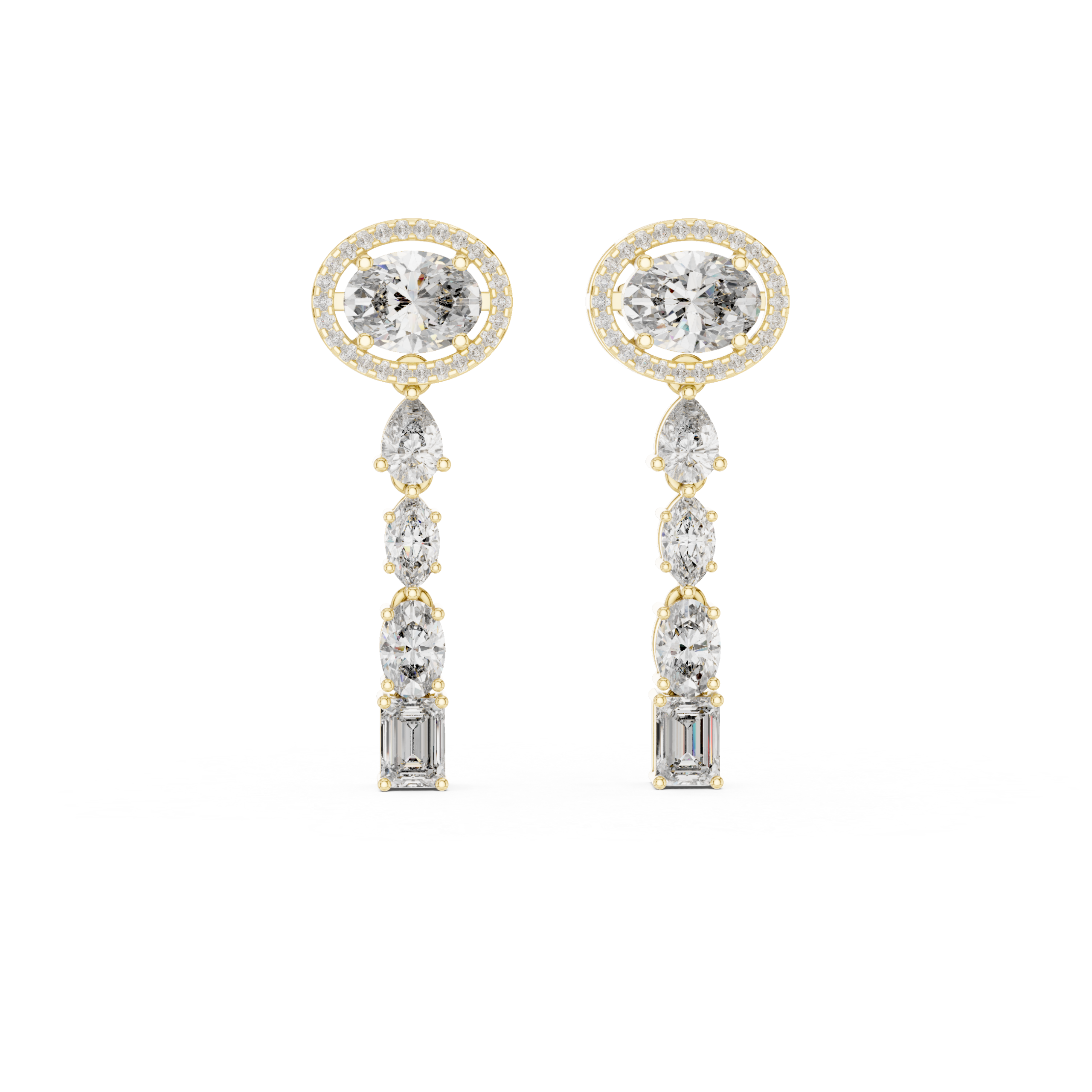 Celestia Cascade Diamond Earrings - Image 5