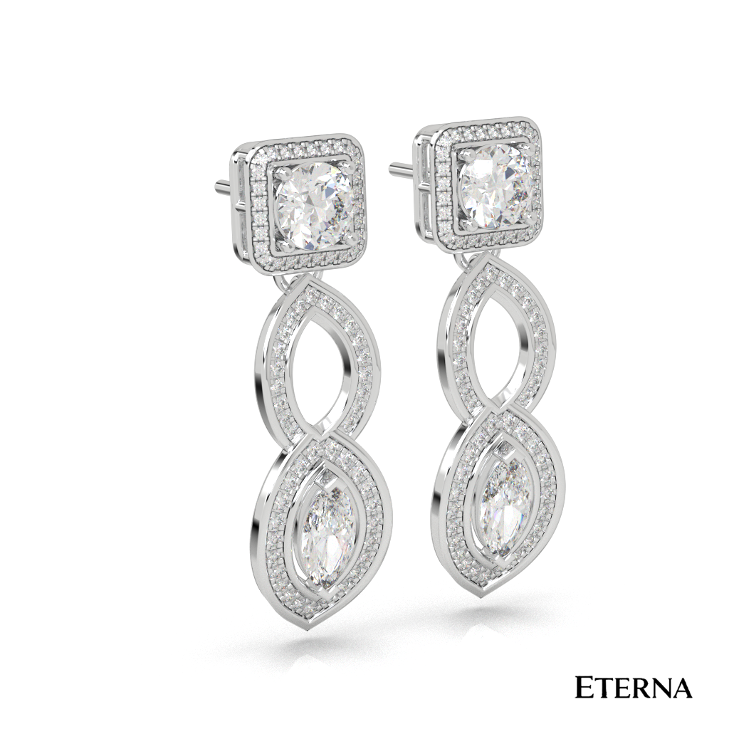 Ananté Infinity Diamond Earrings - Image 5