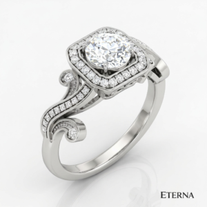 Virelisse Round Halo Ring