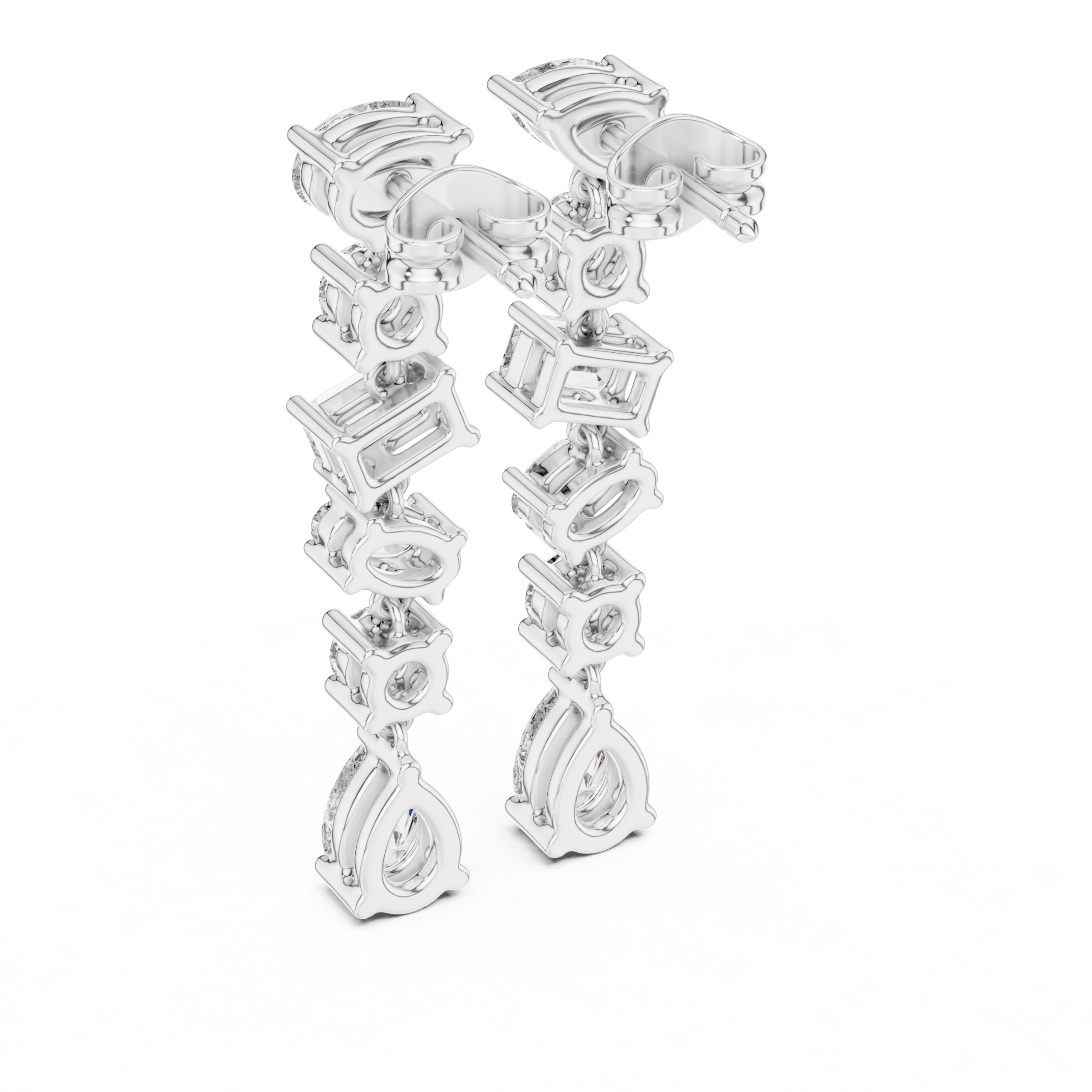 Seraphine Cascade Diamond Earrings - Image 4