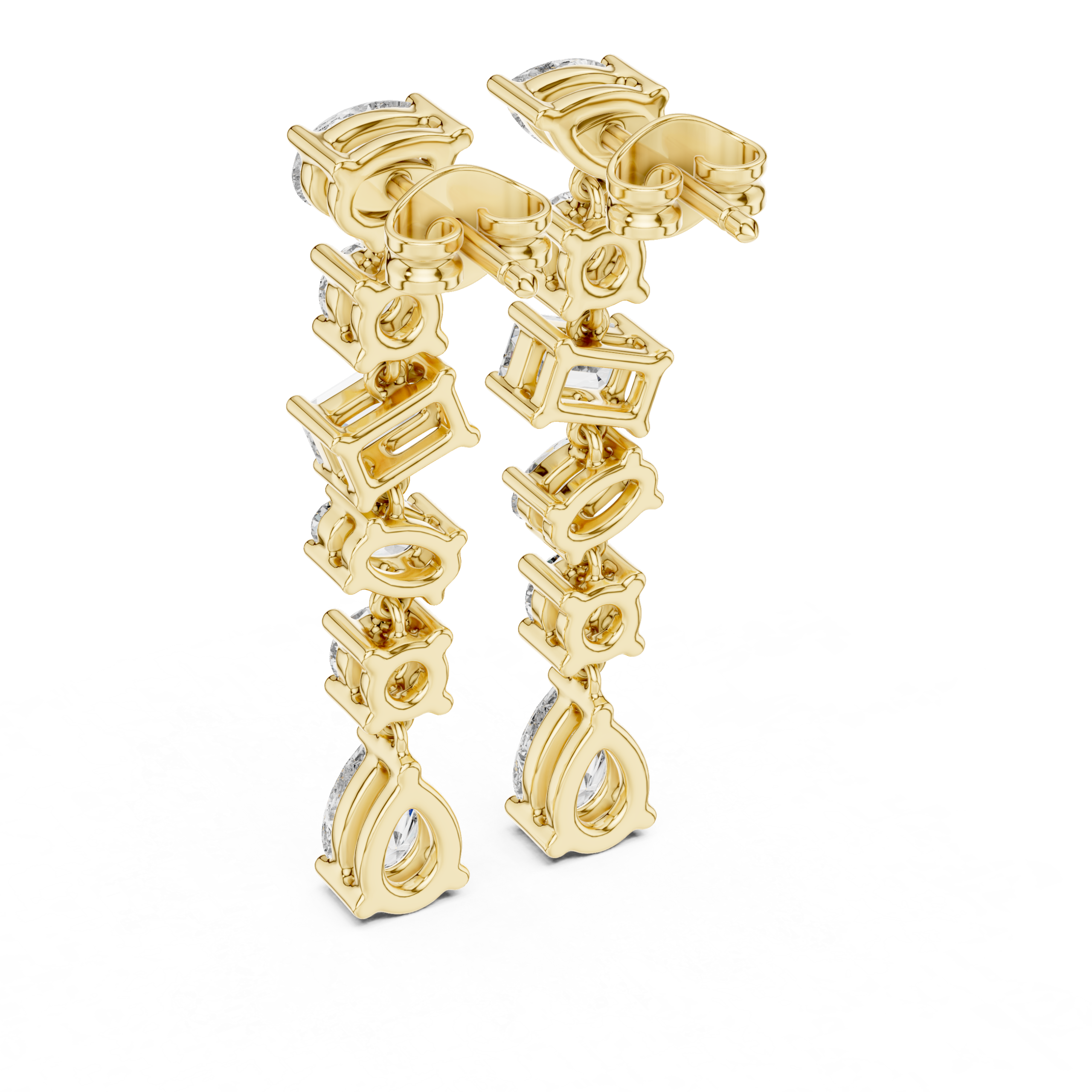 Seraphine Cascade Diamond Earrings - Image 12