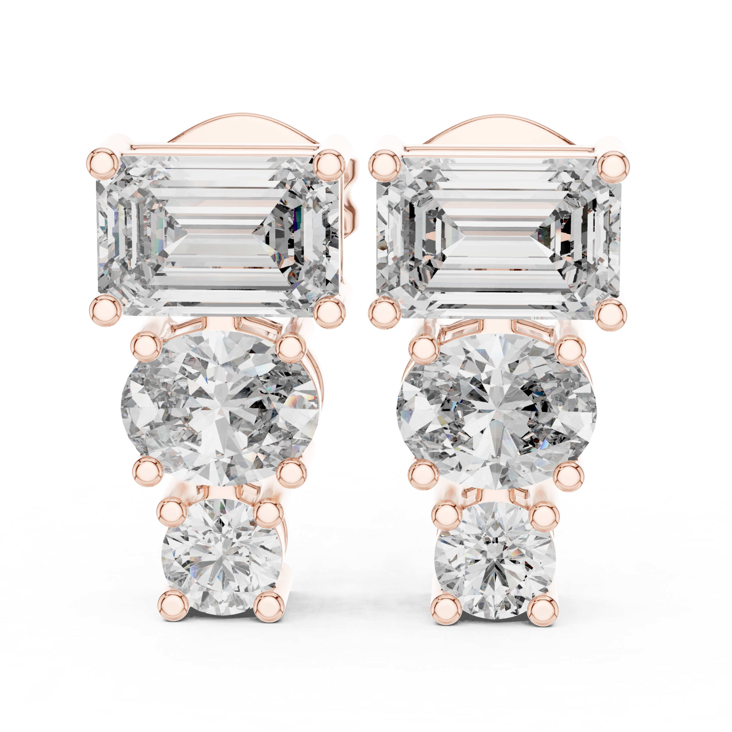 Aurelia Trinity Diamond Earrings - Image 7
