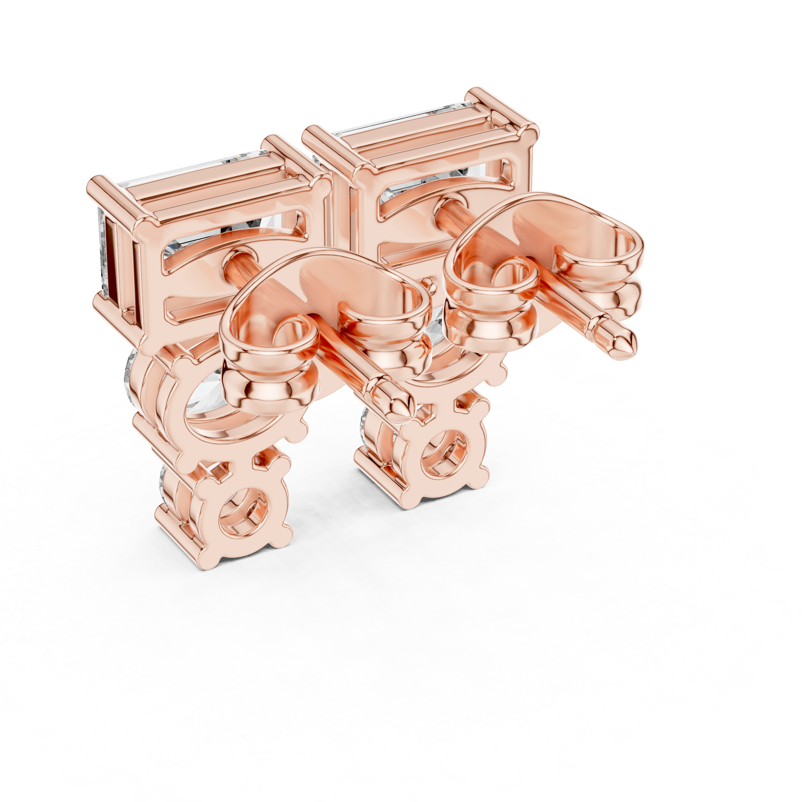 Aurelia Trinity Diamond Earrings - Image 8