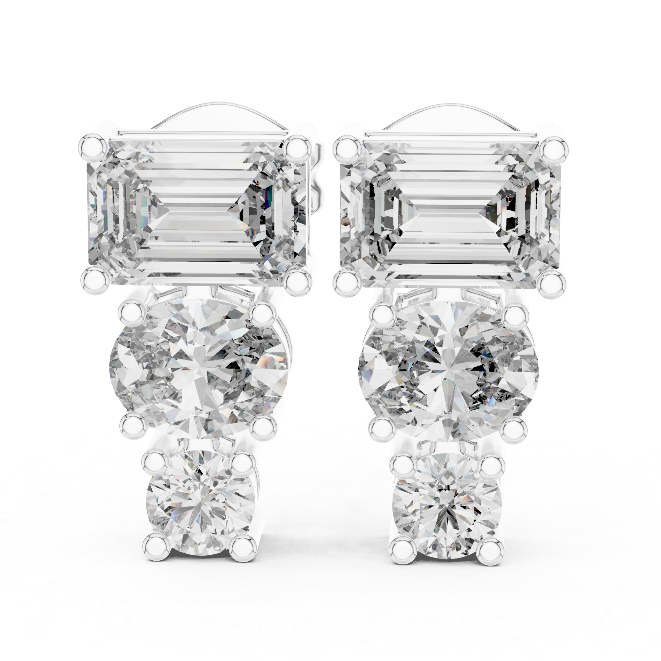 Aurelia Trinity Diamond Earrings - Image 3