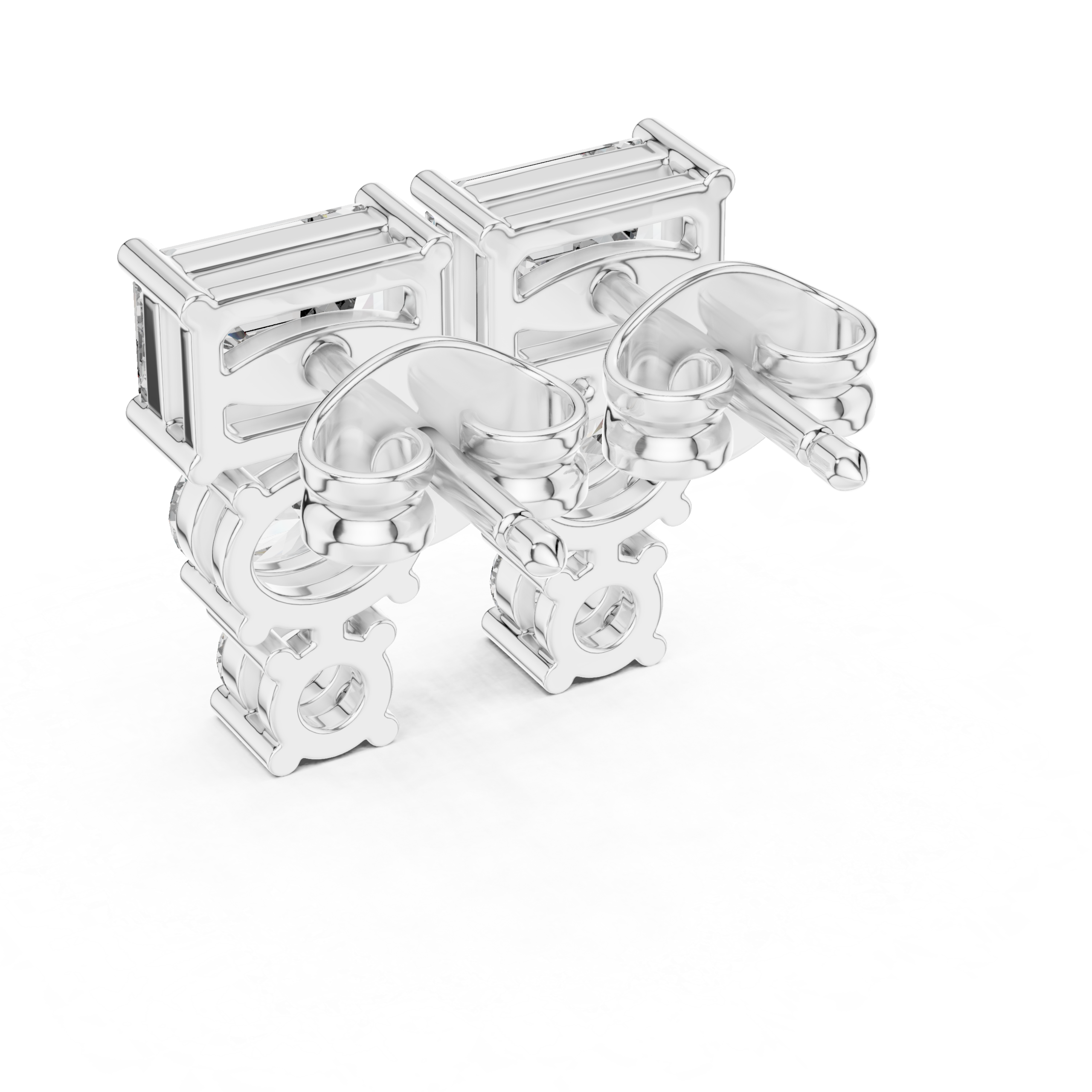 Aurelia Trinity Diamond Earrings - Image 4