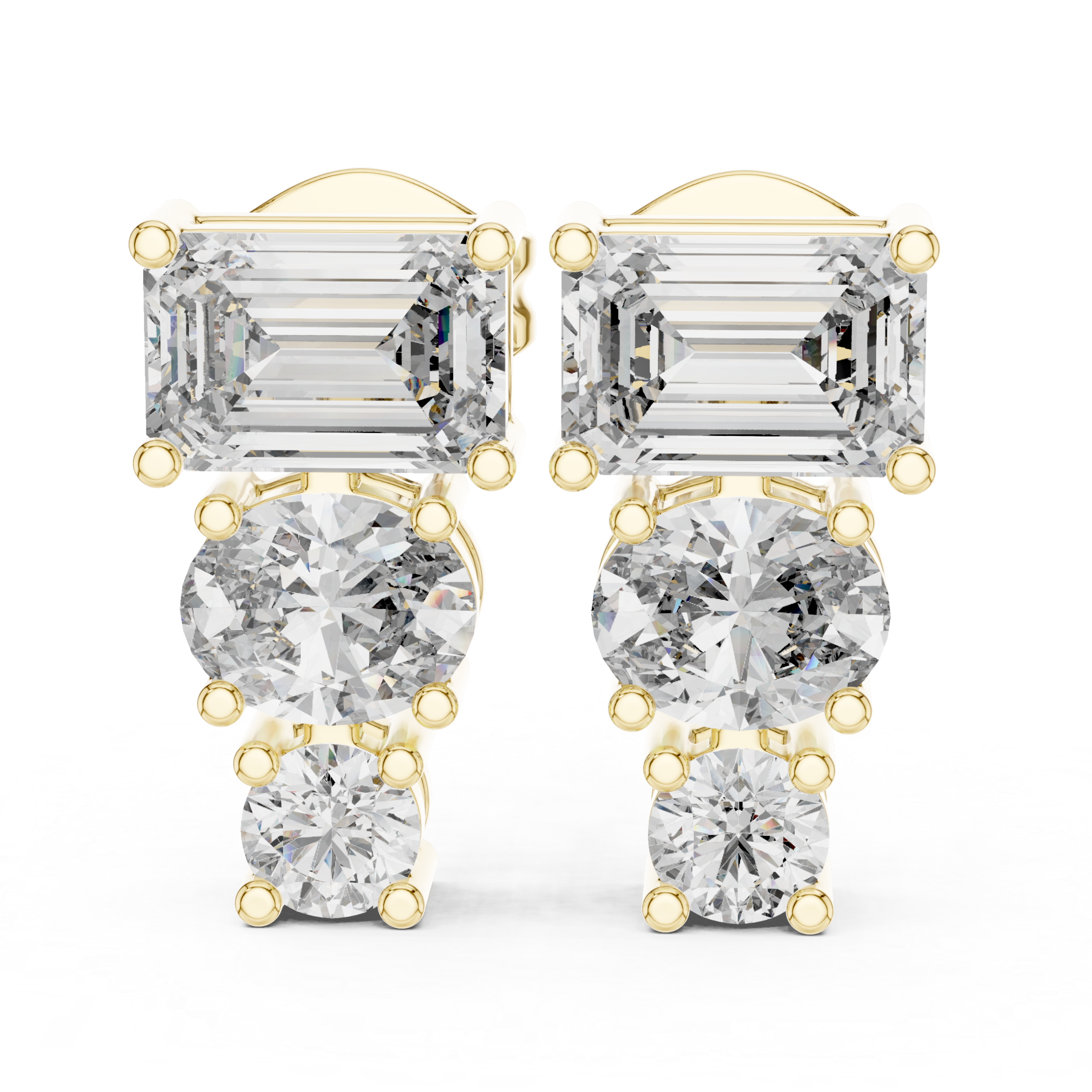 Aurelia Trinity Diamond Earrings - Image 11