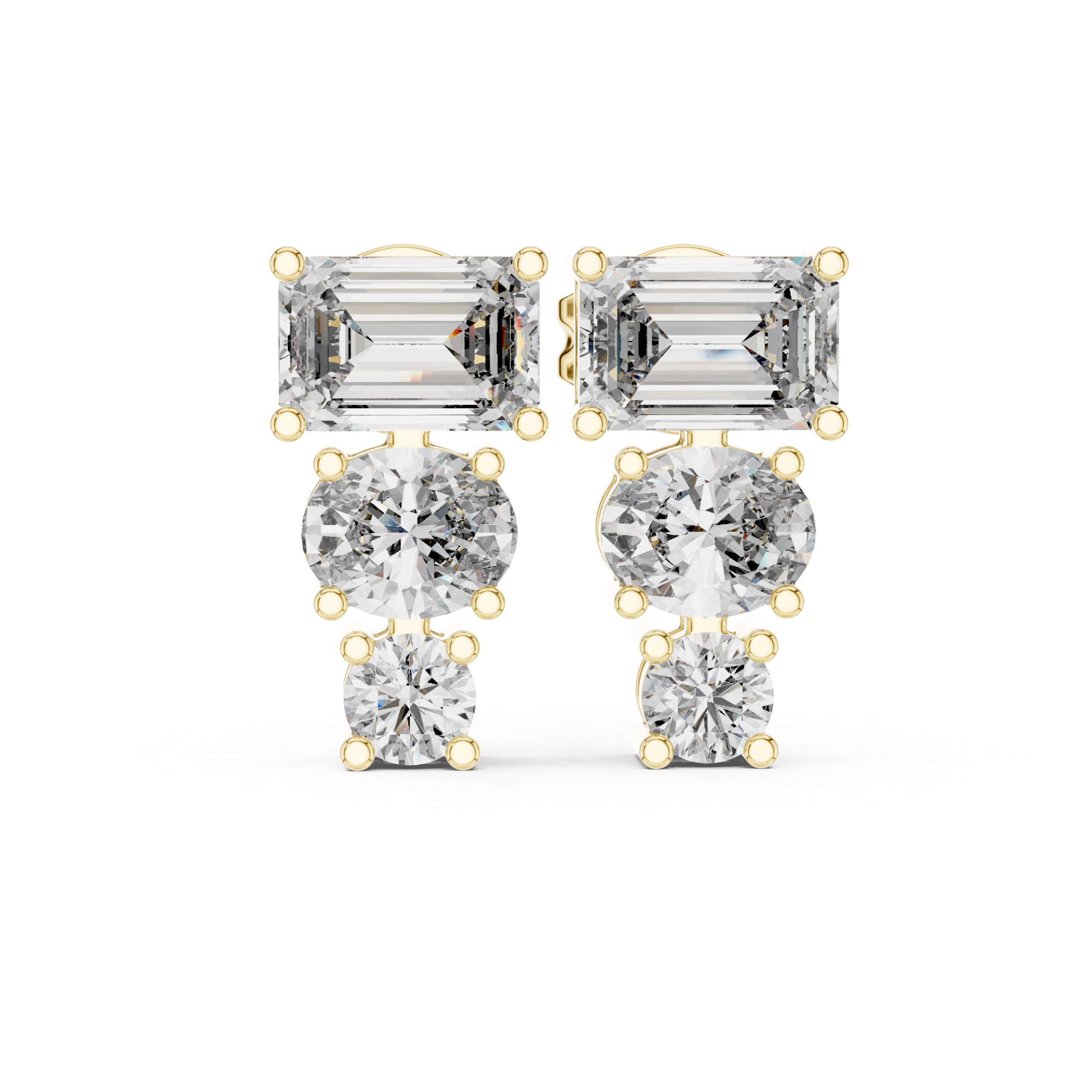 Aurelia Trinity Diamond Earrings - Image 9