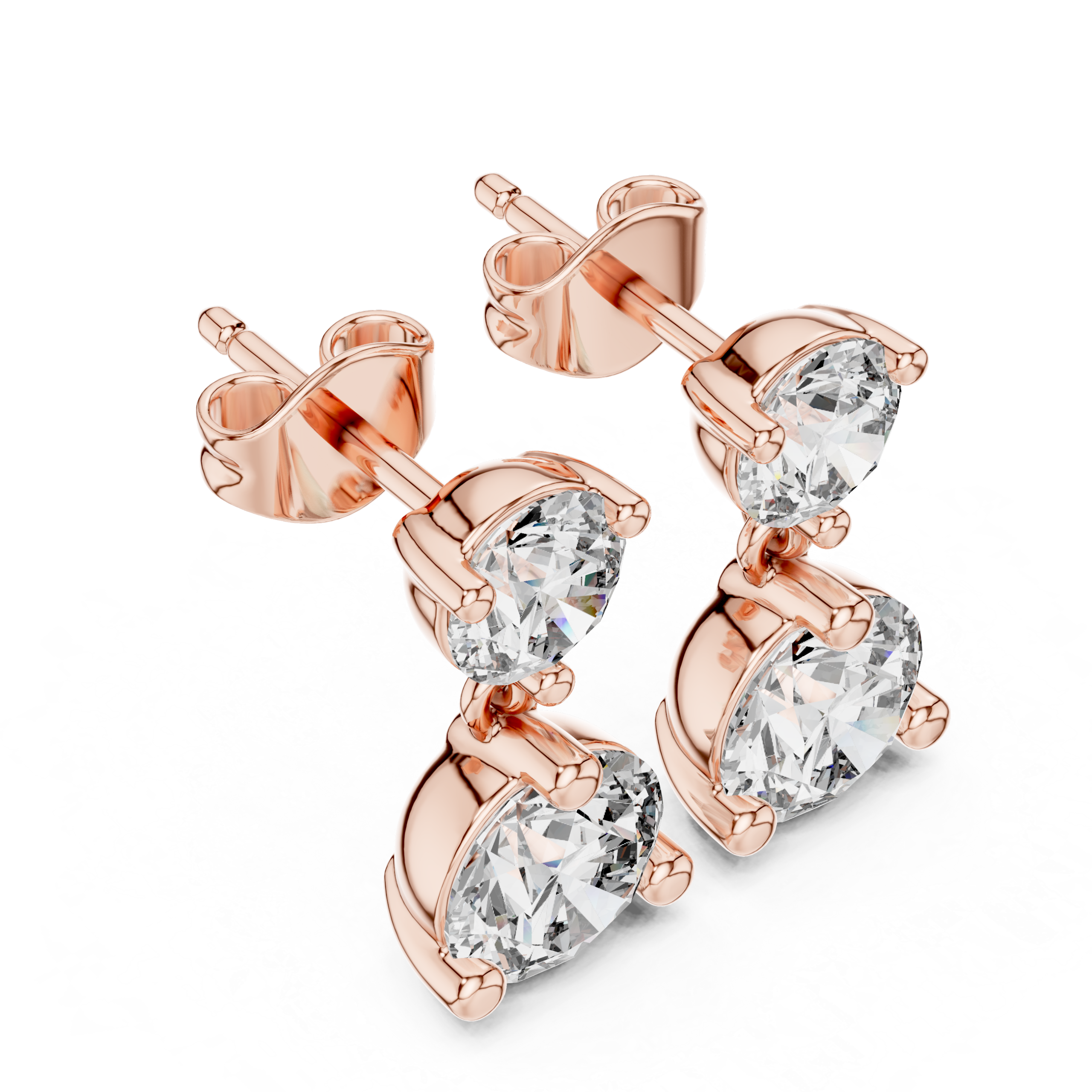 Celestia Duo Diamond Earrings - Image 6